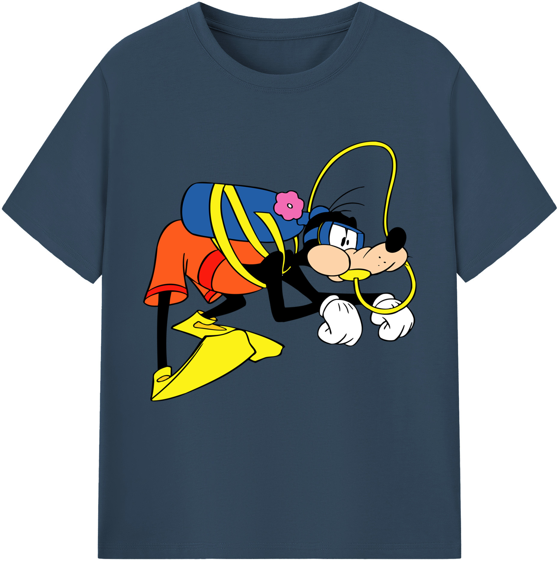 （画像用） ミッキーマウス Mickey Mouse レディースカジュアルプリントTシャツ（綿100％）