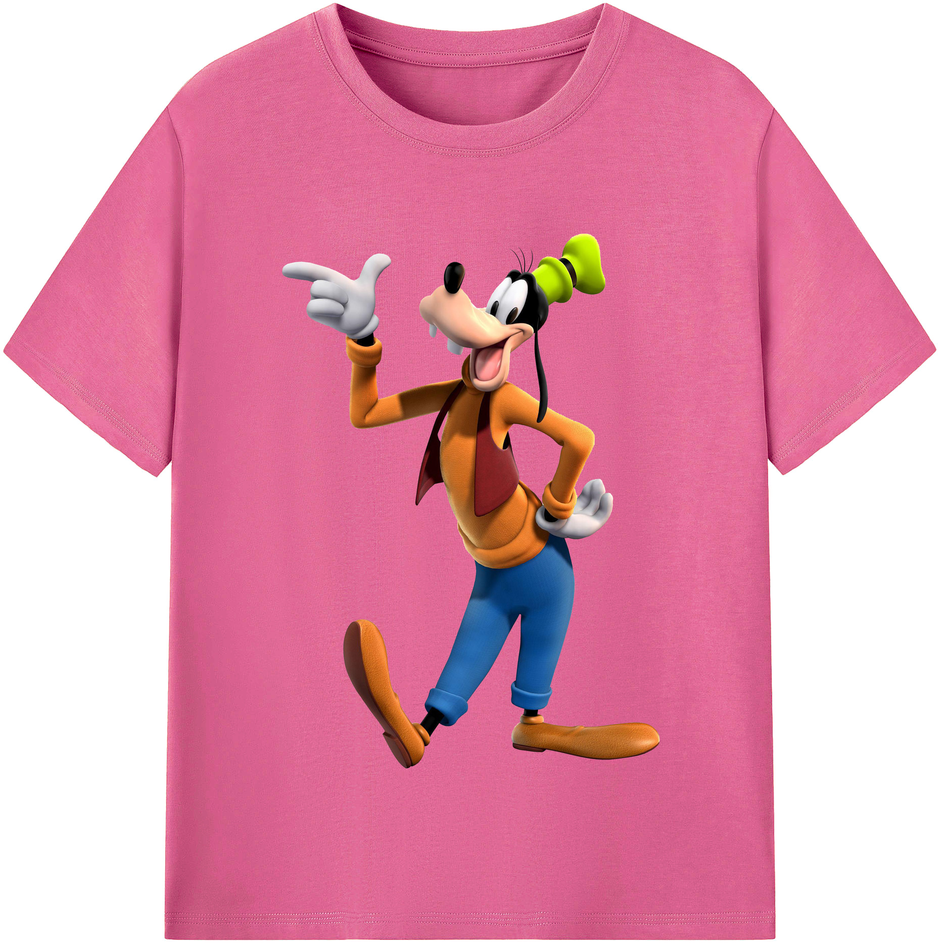 （画像用） ミッキーマウス Mickey Mouse レディースカジュアルプリントTシャツ（綿100％）