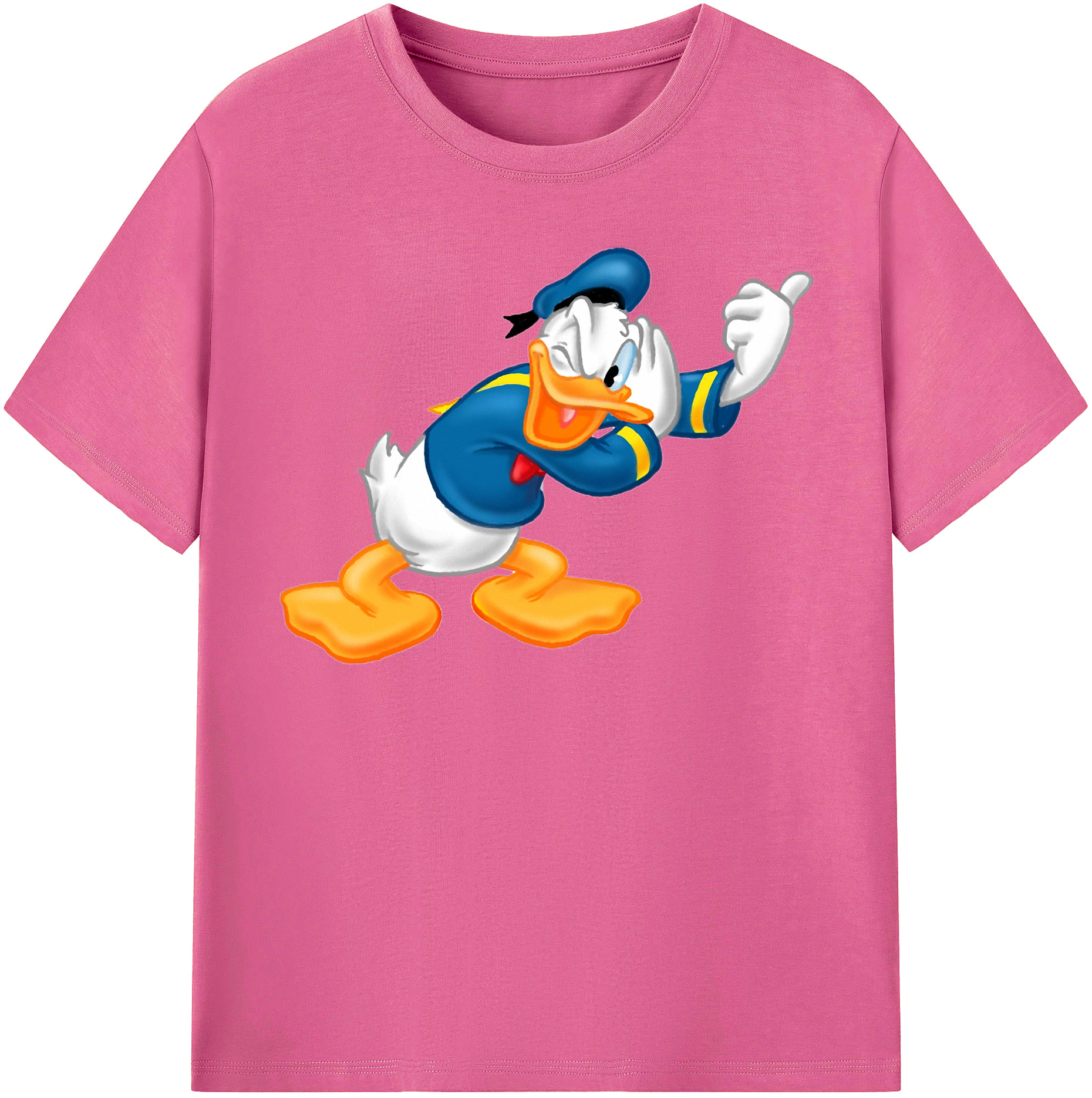 （画像用） ミッキーマウス Mickey Mouse レディースカジュアルプリントTシャツ（綿100％）