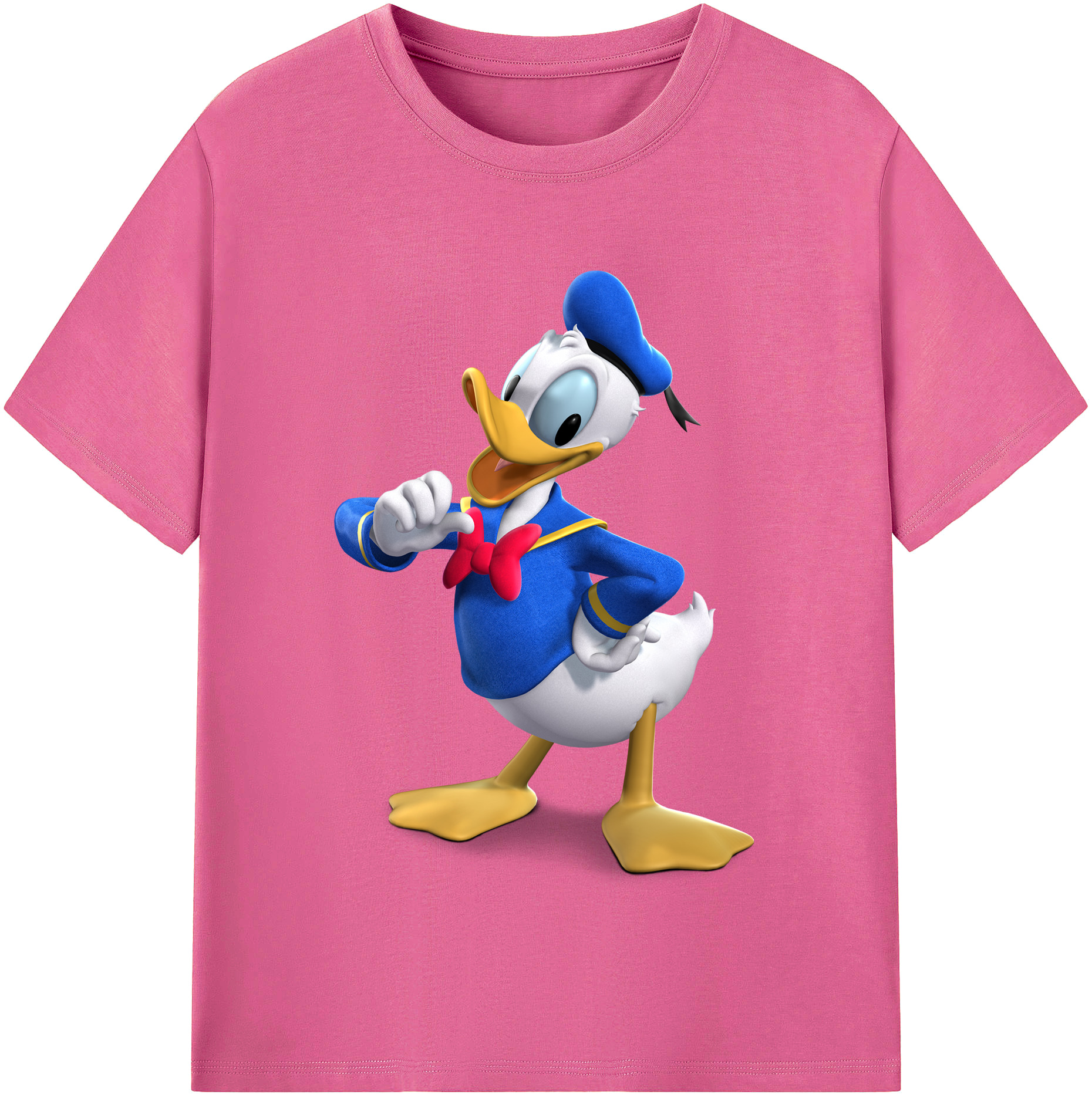 （画像用） ミッキーマウス Mickey Mouse レディースカジュアルプリントTシャツ（綿100％）