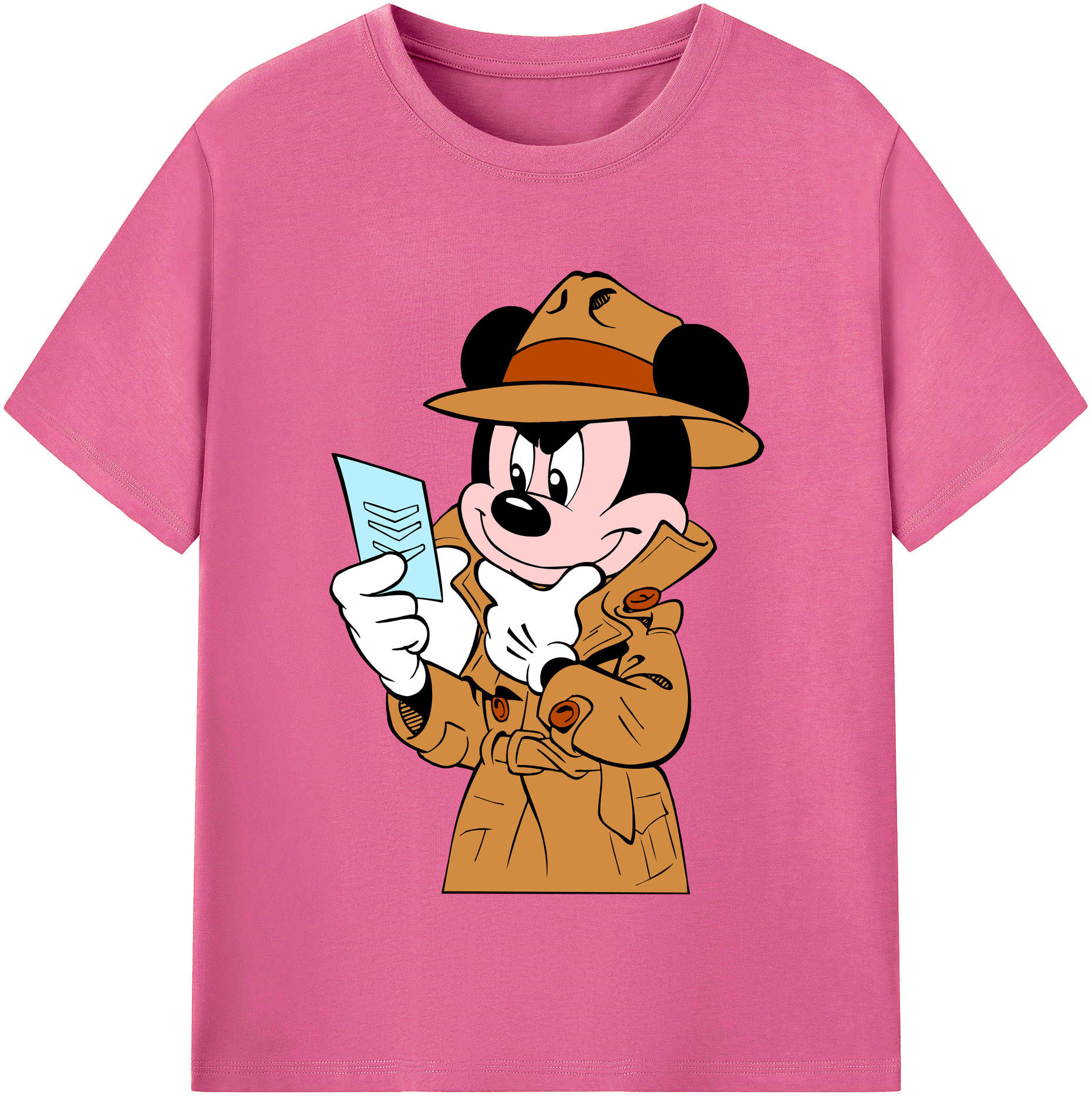 （画像用） ミッキーマウス Mickey Mouse レディースカジュアルプリントTシャツ（綿100％）