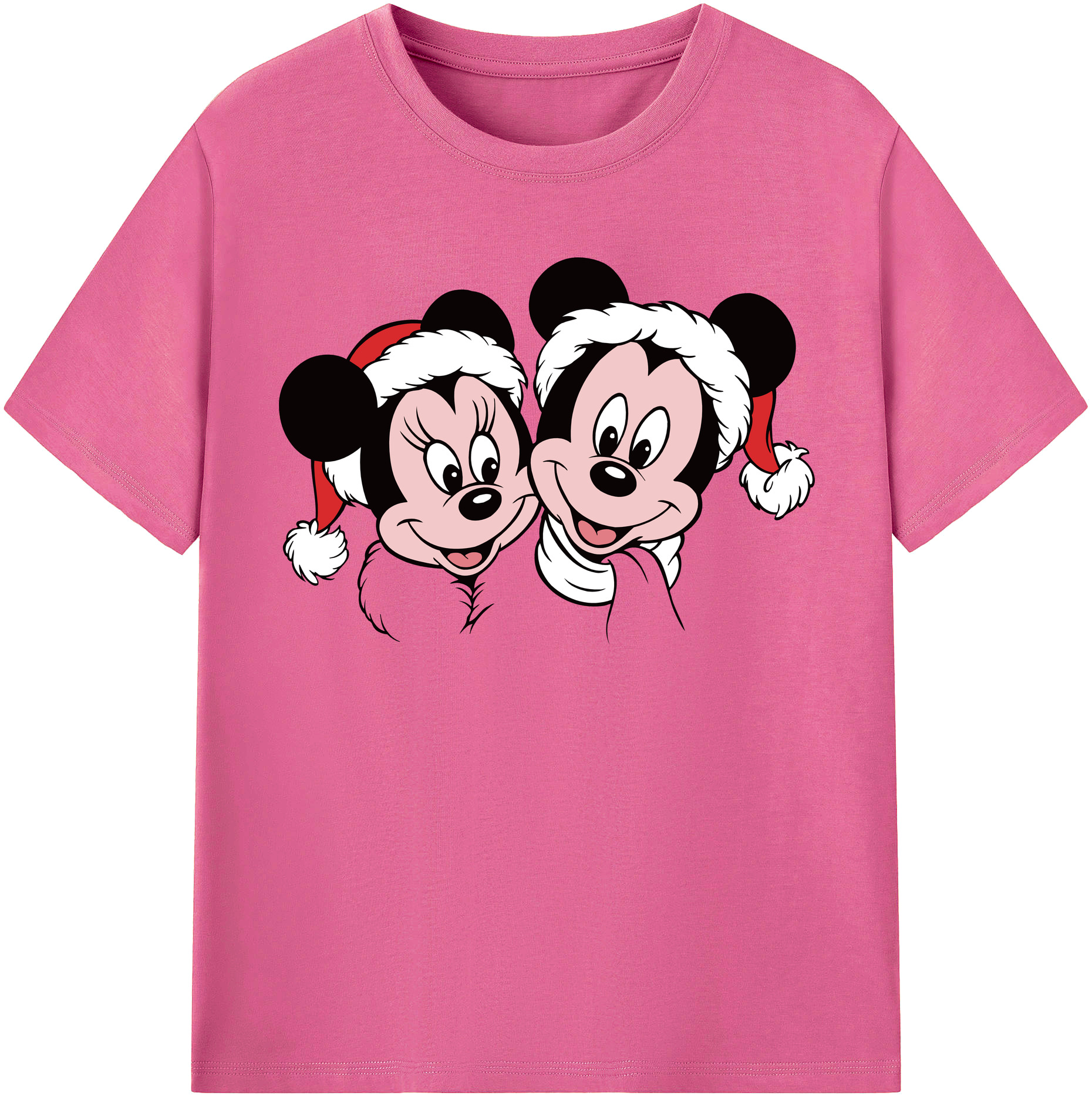 （画像用） ミッキーマウス Mickey Mouse レディースカジュアルプリントTシャツ（綿100％）