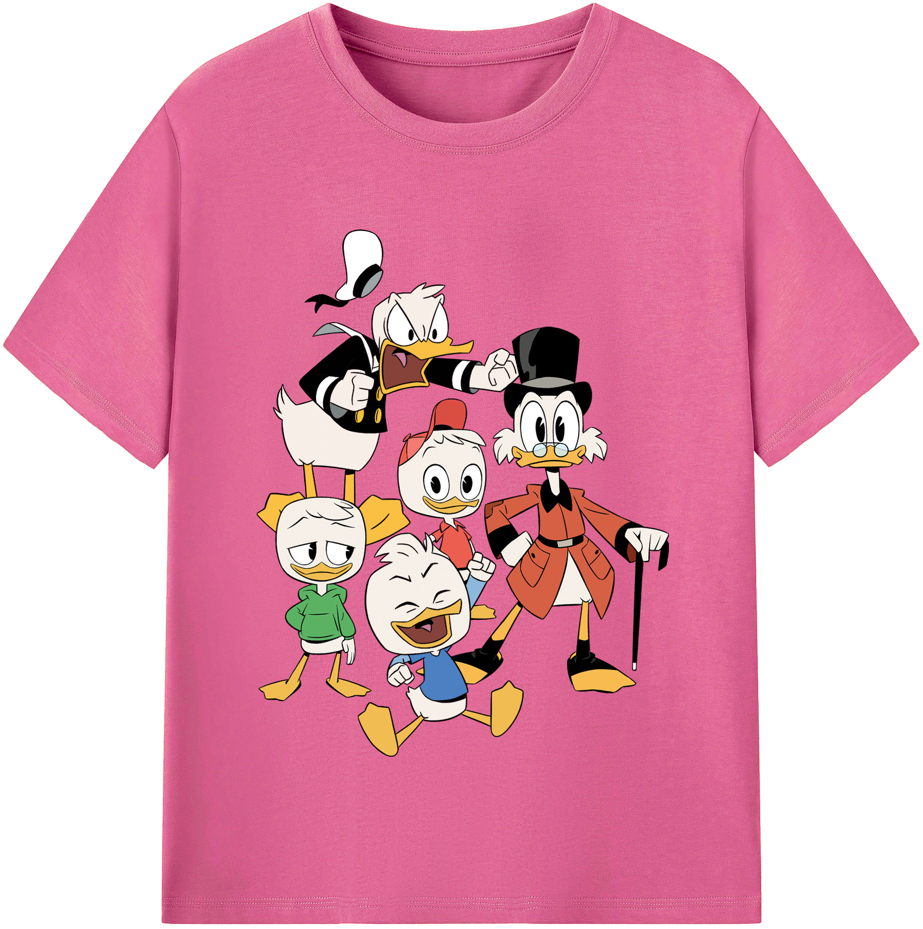 （画像用） ミッキーマウス Mickey Mouse レディースカジュアルプリントTシャツ（綿100％）