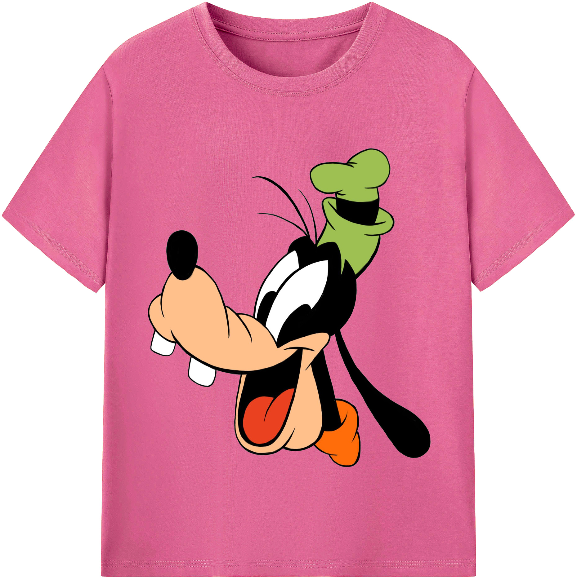 （画像用） ミッキーマウス Mickey Mouse レディースカジュアルプリントTシャツ（綿100％）