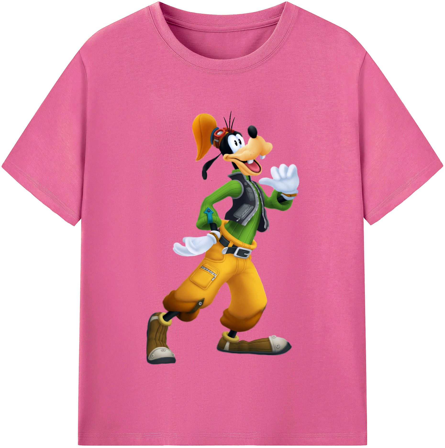 （画像用） ミッキーマウス Mickey Mouse レディースカジュアルプリントTシャツ（綿100％）