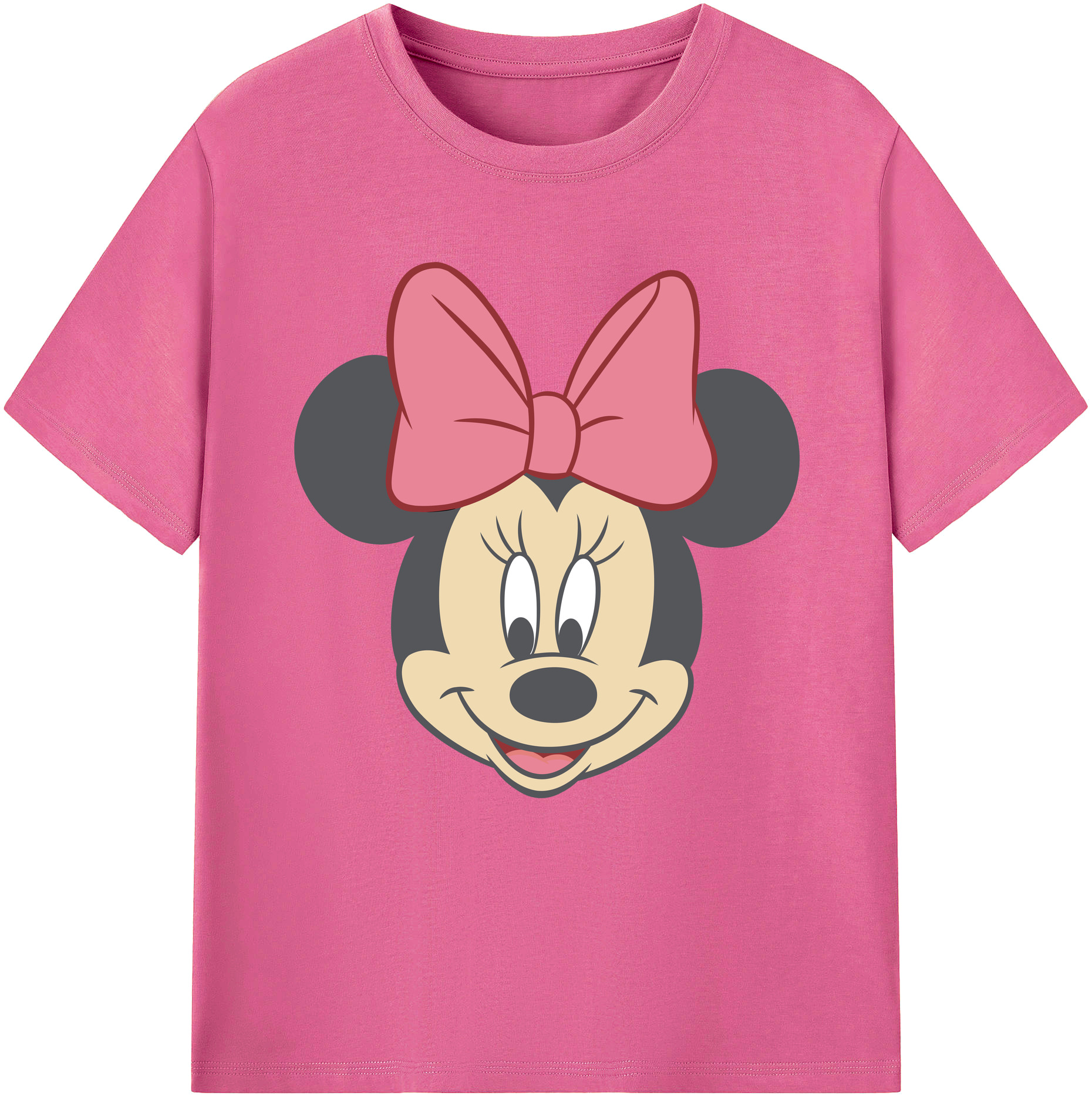 （画像用） ミッキーマウス Mickey Mouse レディースカジュアルプリントTシャツ（綿100％）