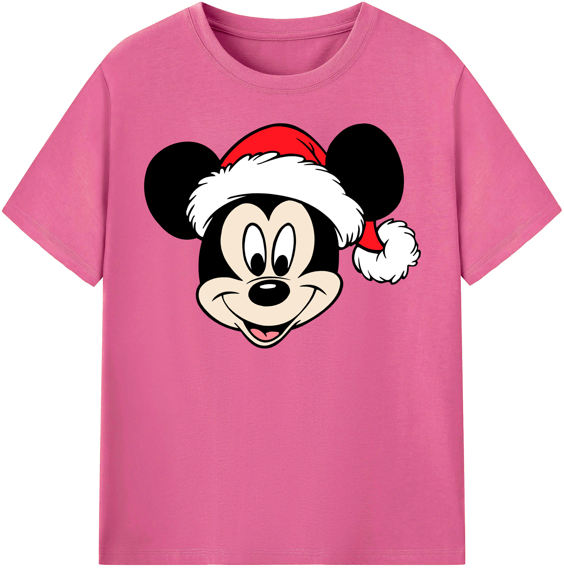 （画像用） ミッキーマウス Mickey Mouse レディースカジュアルプリントTシャツ（綿100％）