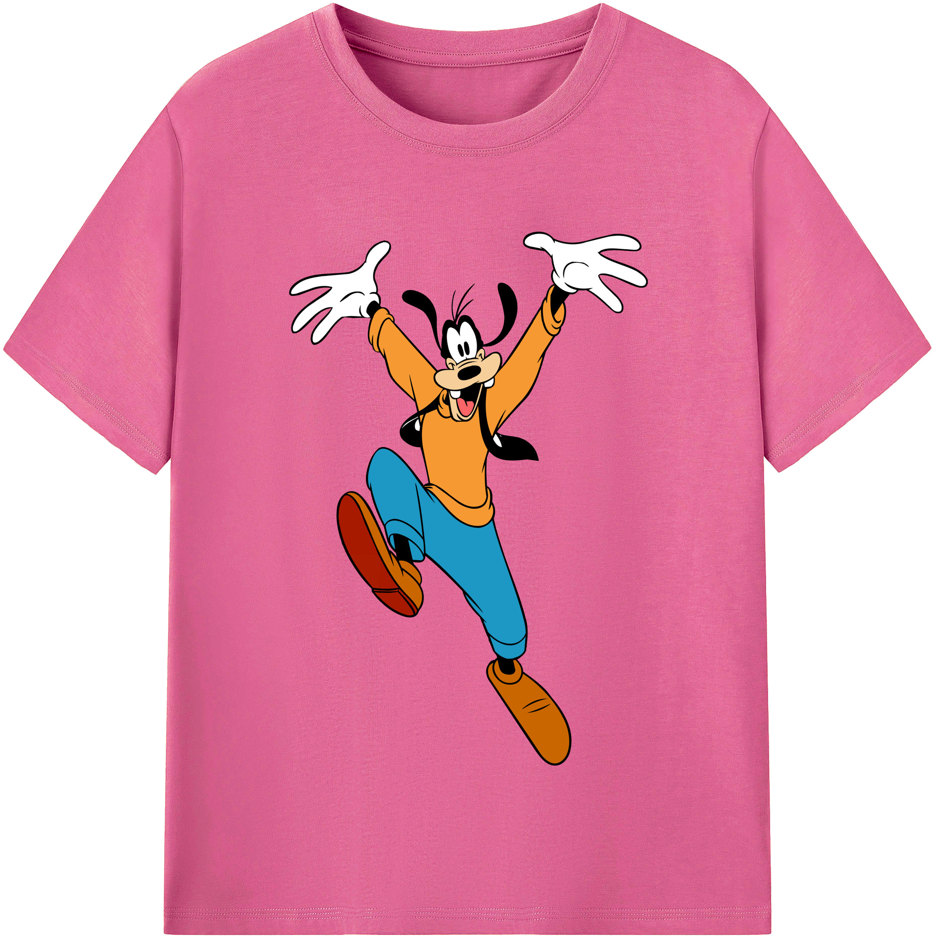 （画像用） ミッキーマウス Mickey Mouse レディースカジュアルプリントTシャツ（綿100％）
