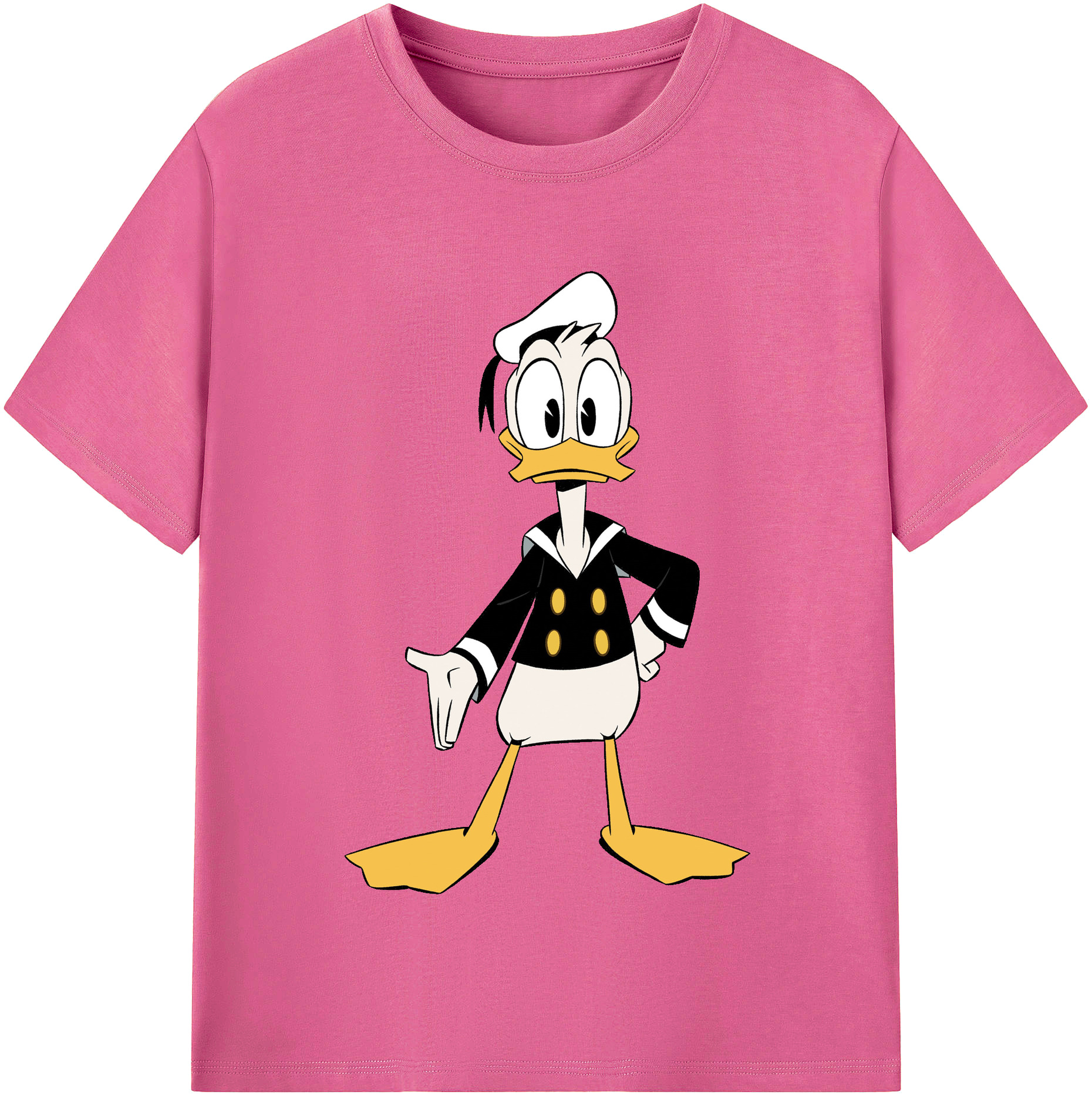 （画像用） ミッキーマウス Mickey Mouse レディースカジュアルプリントTシャツ（綿100％）