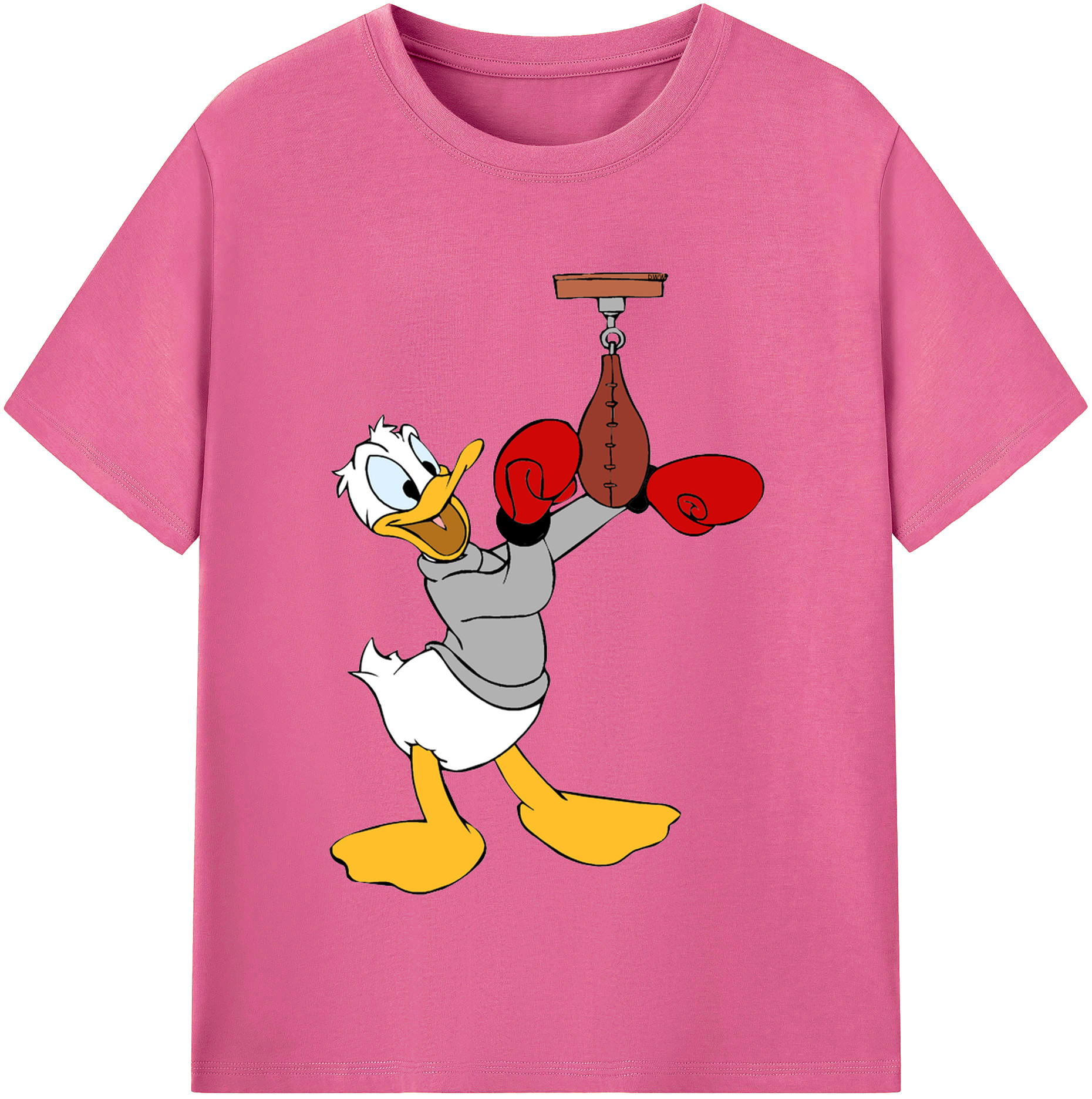 （画像用） ミッキーマウス Mickey Mouse レディースカジュアルプリントTシャツ（綿100％）
