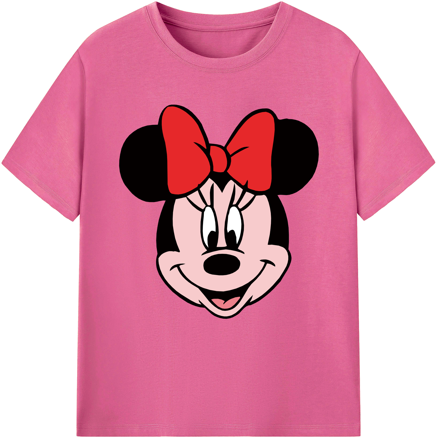 （画像用） ミッキーマウス Mickey Mouse レディースカジュアルプリントTシャツ（綿100％）