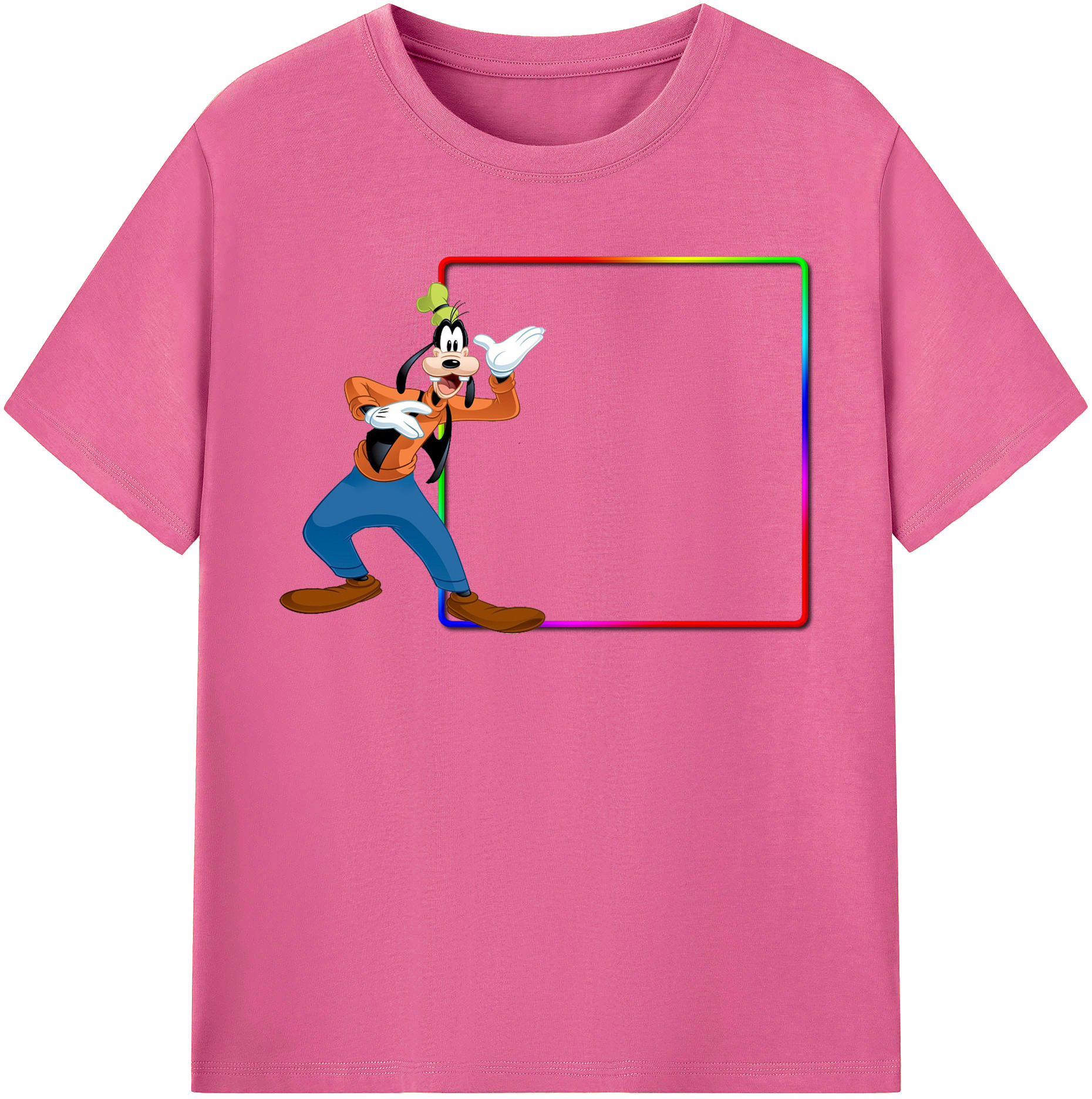 （画像用） ミッキーマウス Mickey Mouse レディースカジュアルプリントTシャツ（綿100％）
