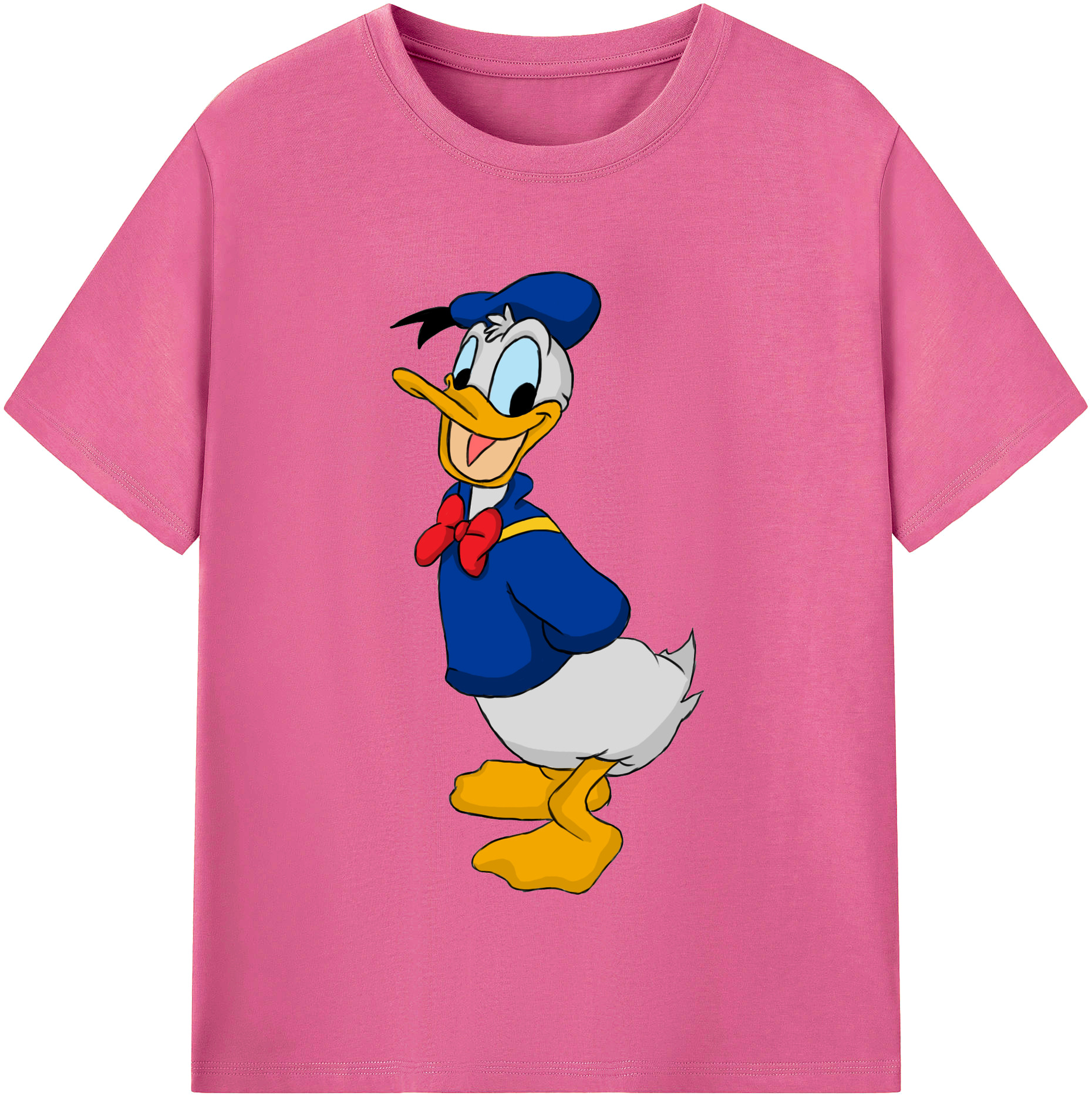 （画像用） ミッキーマウス Mickey Mouse レディースカジュアルプリントTシャツ（綿100％）