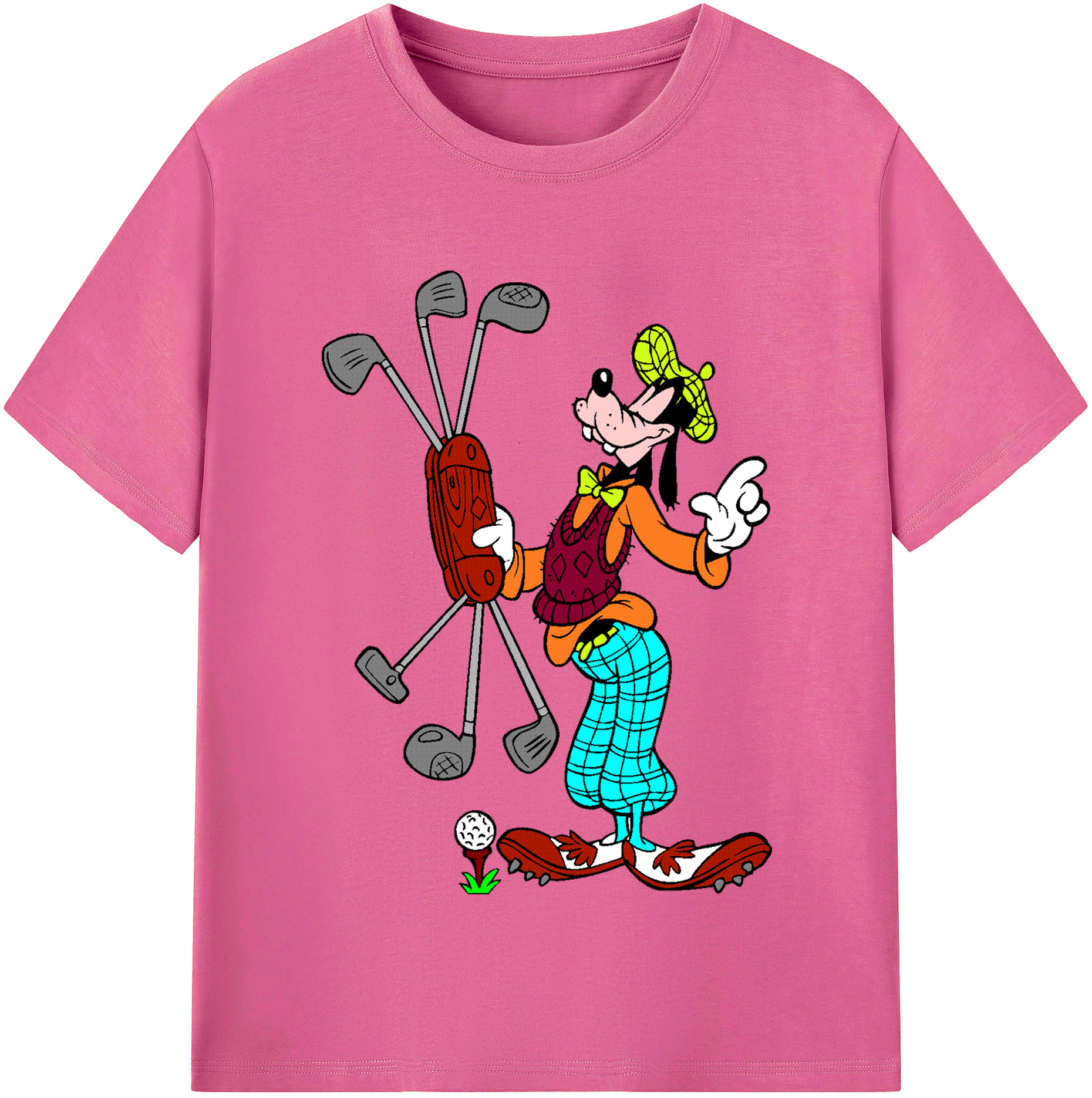 （画像用） ミッキーマウス Mickey Mouse レディースカジュアルプリントTシャツ（綿100％）