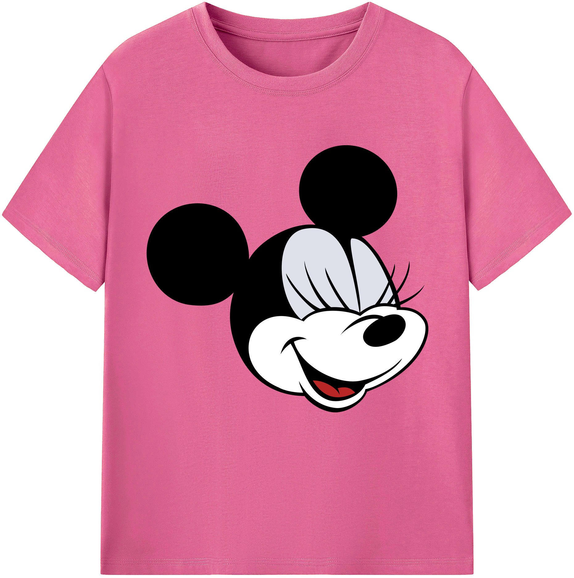 （画像用） ミッキーマウス Mickey Mouse レディースカジュアルプリントTシャツ（綿100％）