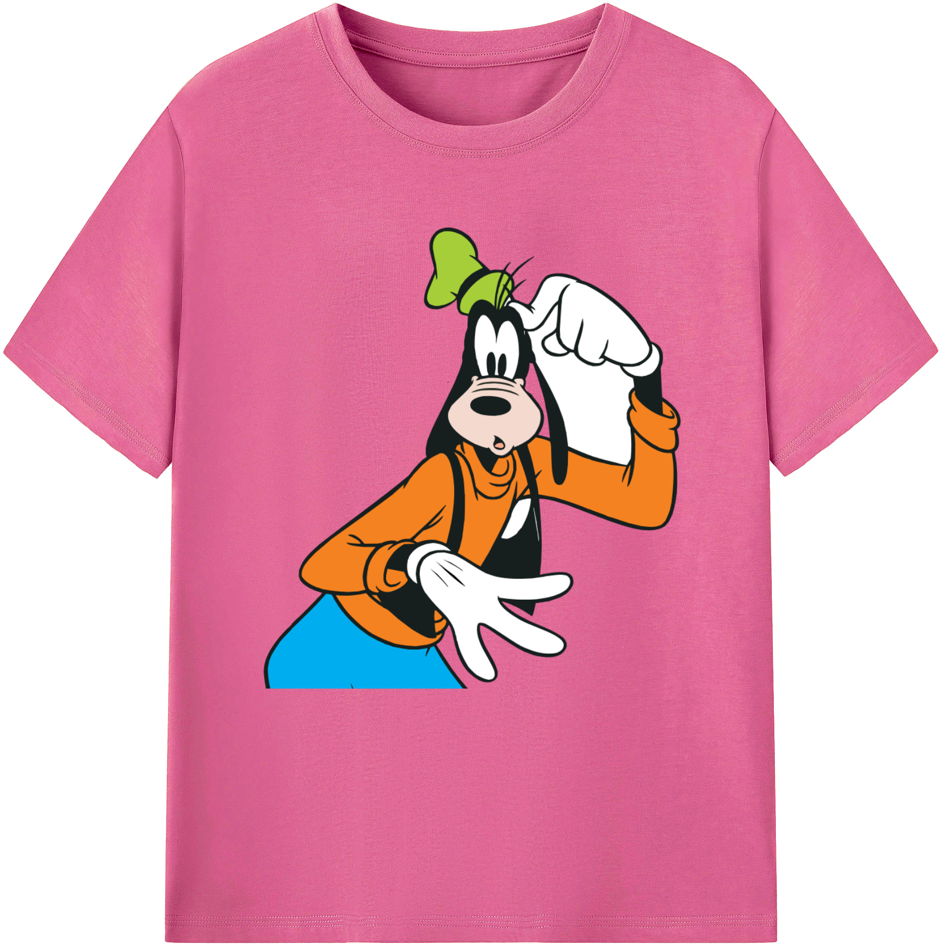 （画像用） ミッキーマウス Mickey Mouse レディースカジュアルプリントTシャツ（綿100％）