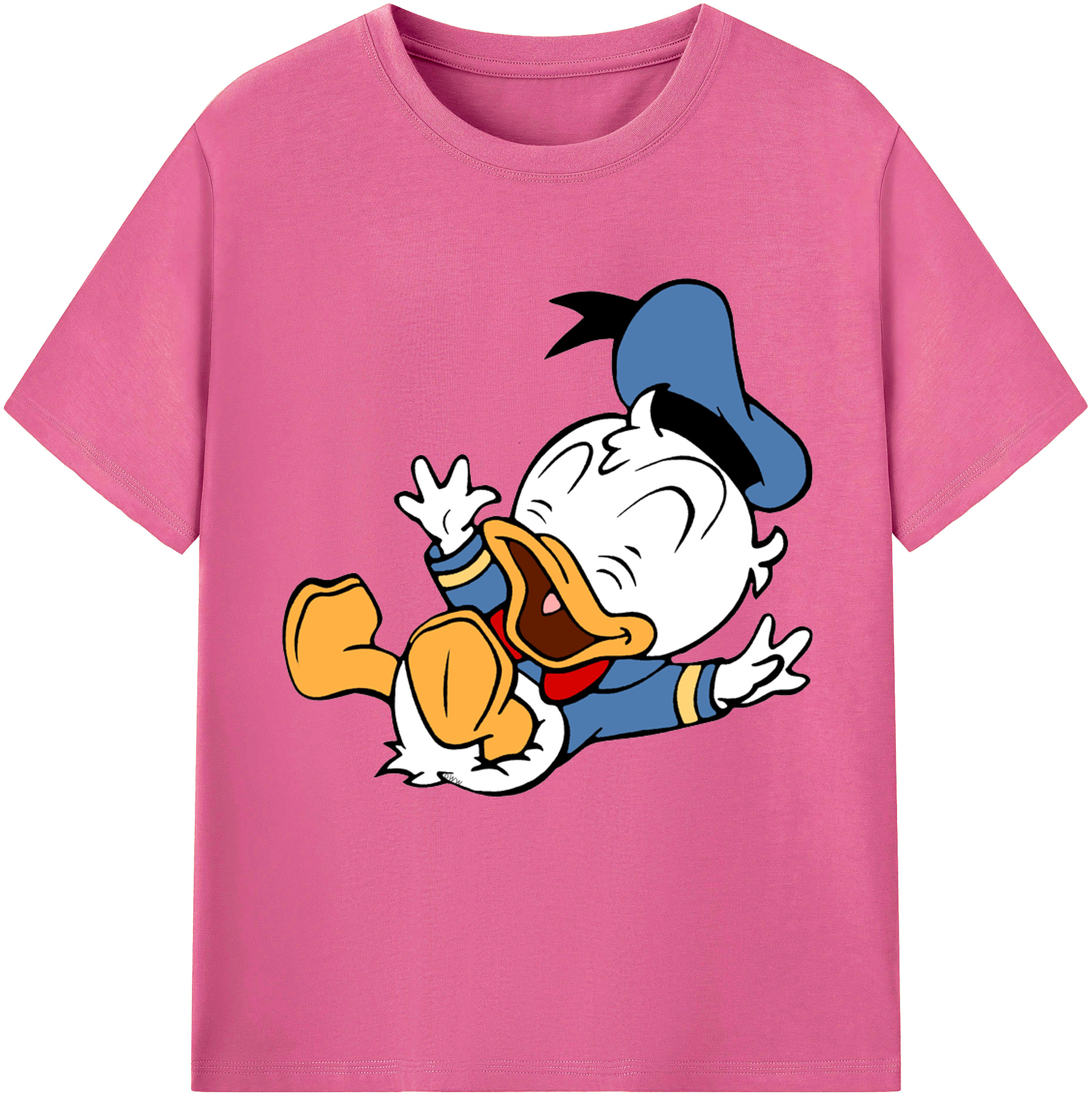 （画像用） ミッキーマウス Mickey Mouse レディースカジュアルプリントTシャツ（綿100％）