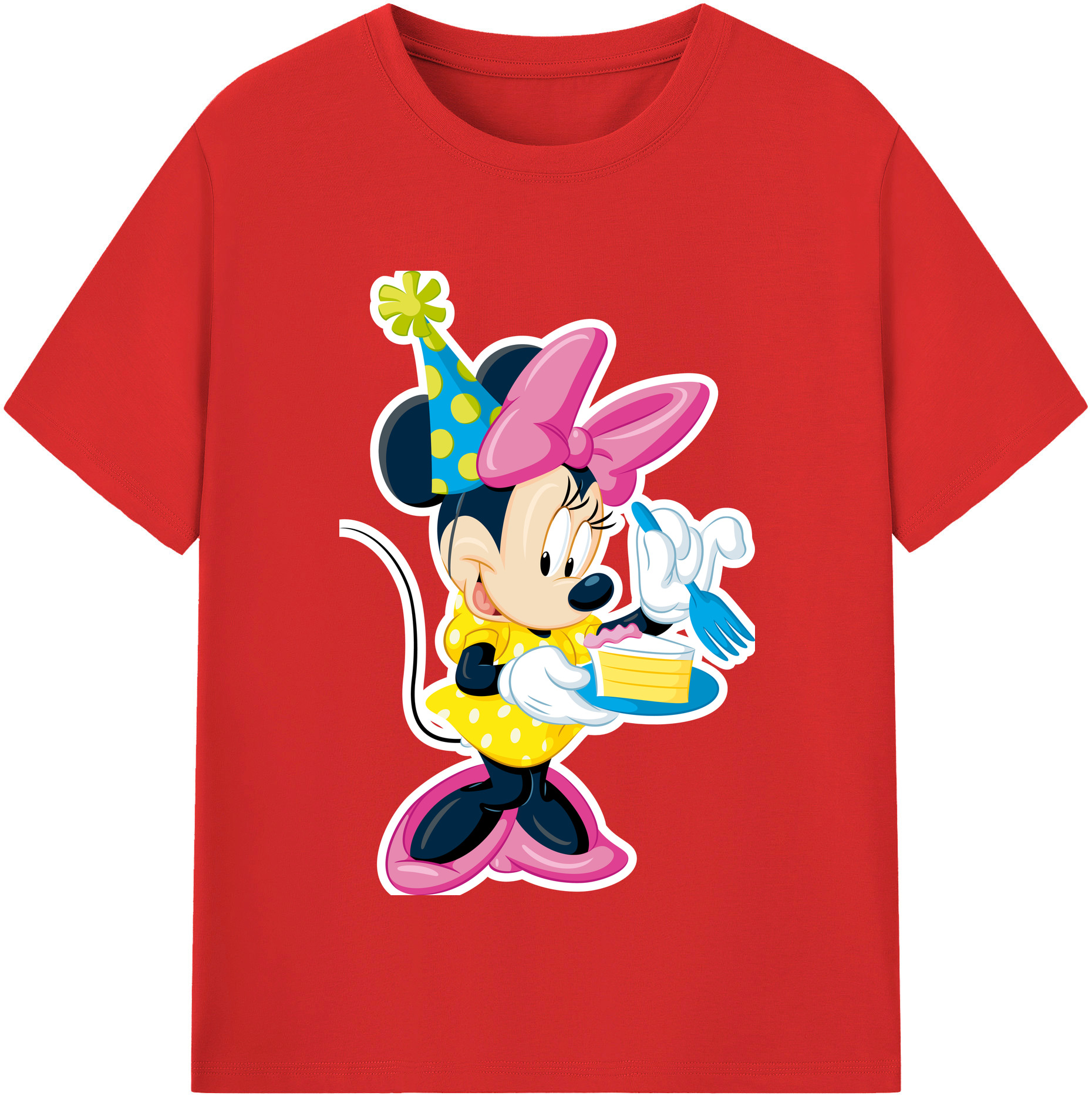 （画像用） ミッキーマウス Mickey Mouse レディースカジュアルプリントTシャツ（綿100％）