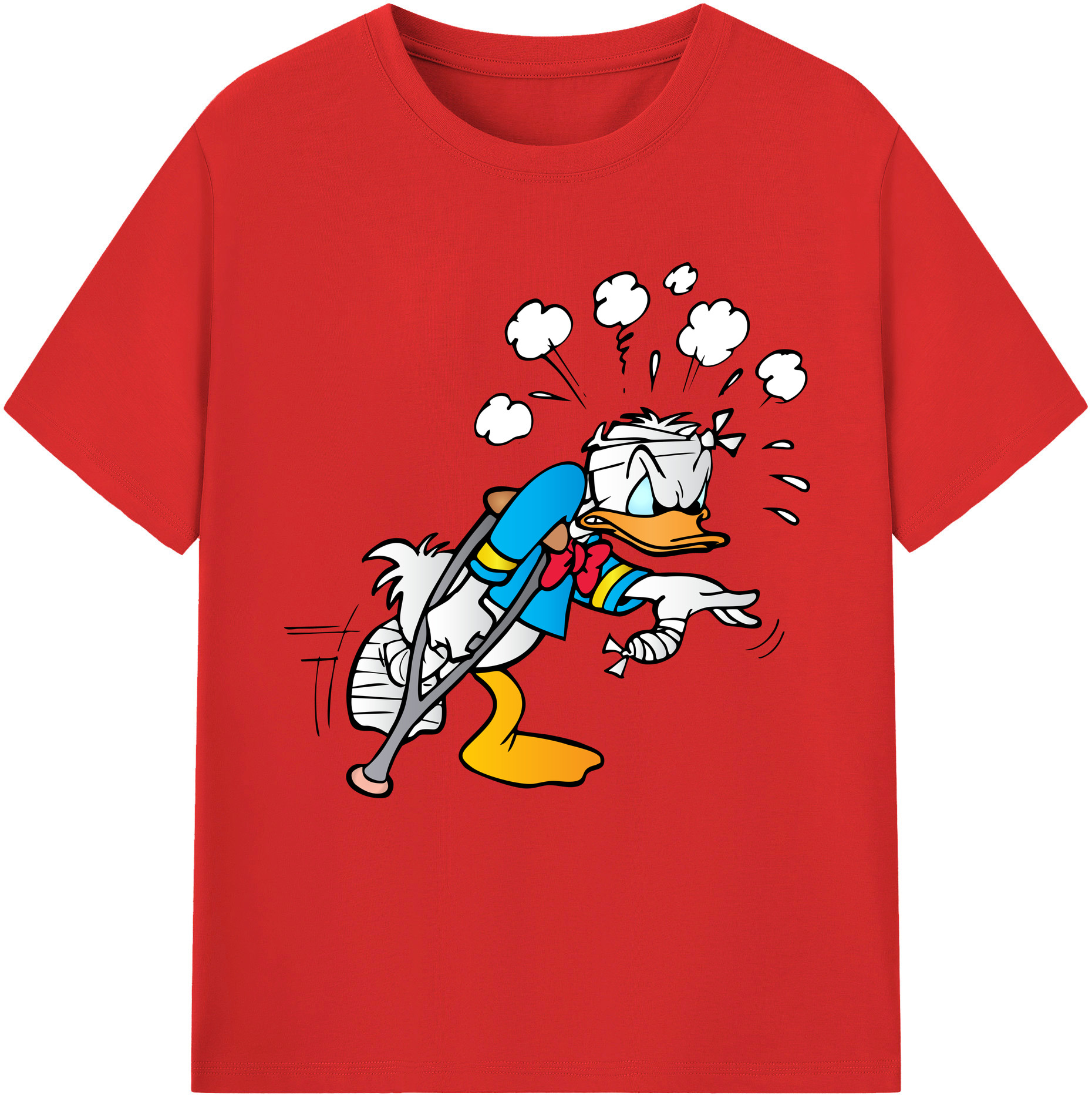 （画像用） ミッキーマウス Mickey Mouse レディースカジュアルプリントTシャツ（綿100％）