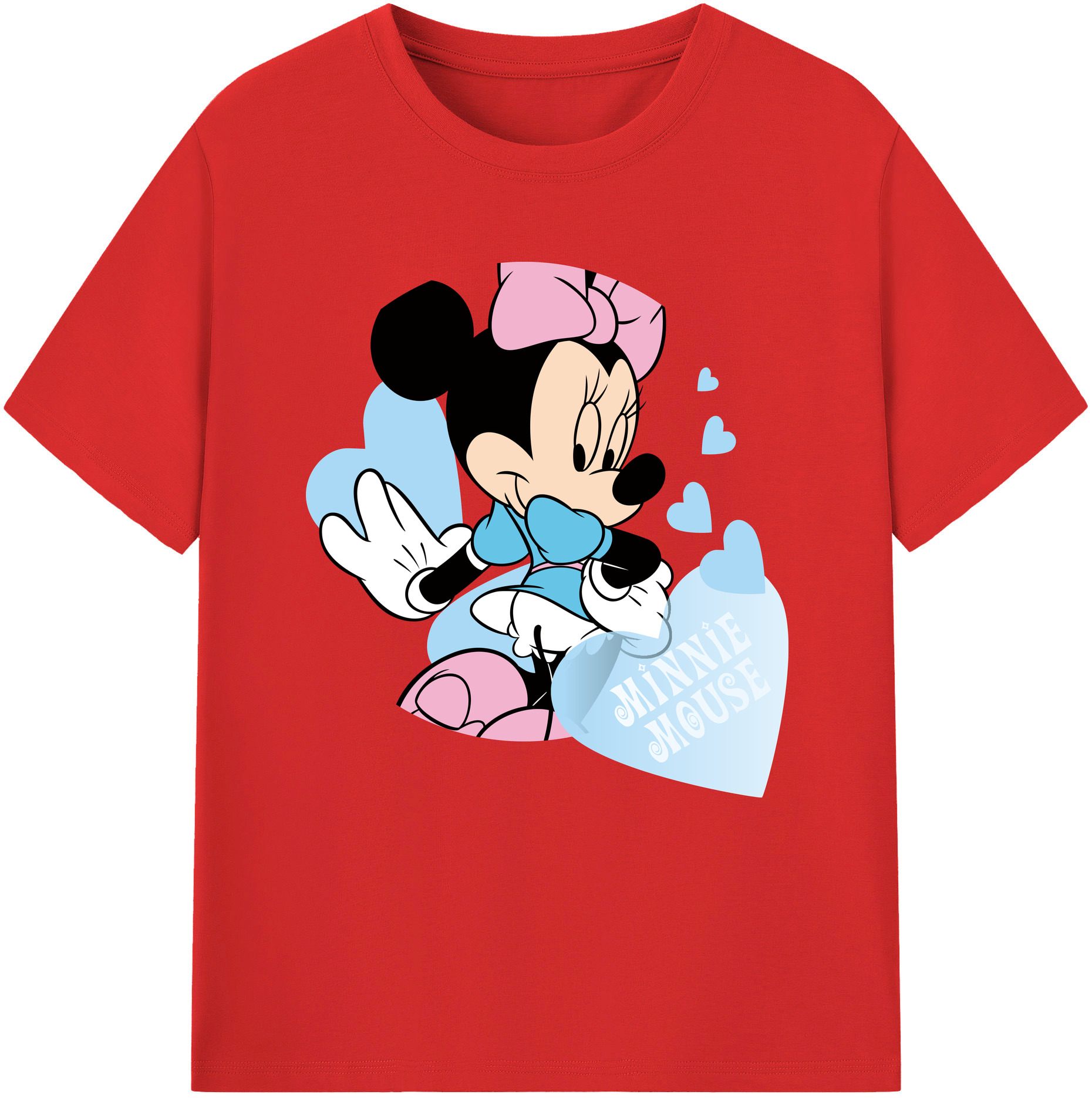 （画像用） ミッキーマウス Mickey Mouse レディースカジュアルプリントTシャツ（綿100％）