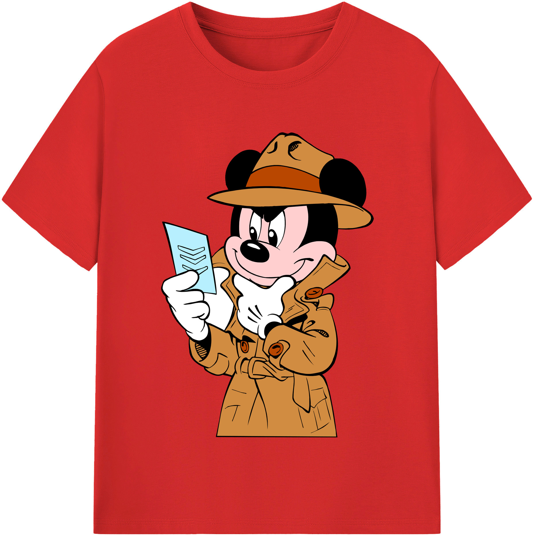（画像用） ミッキーマウス Mickey Mouse レディースカジュアルプリントTシャツ（綿100％）