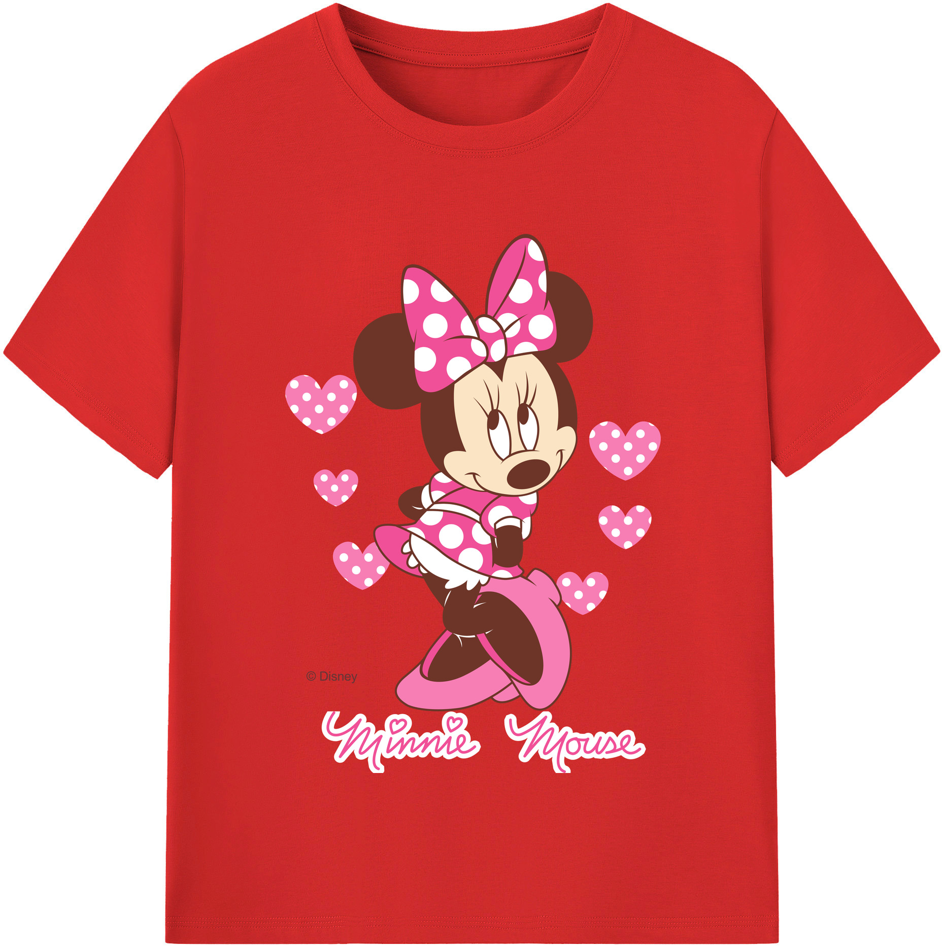 （画像用） ミッキーマウス Mickey Mouse レディースカジュアルプリントTシャツ（綿100％）