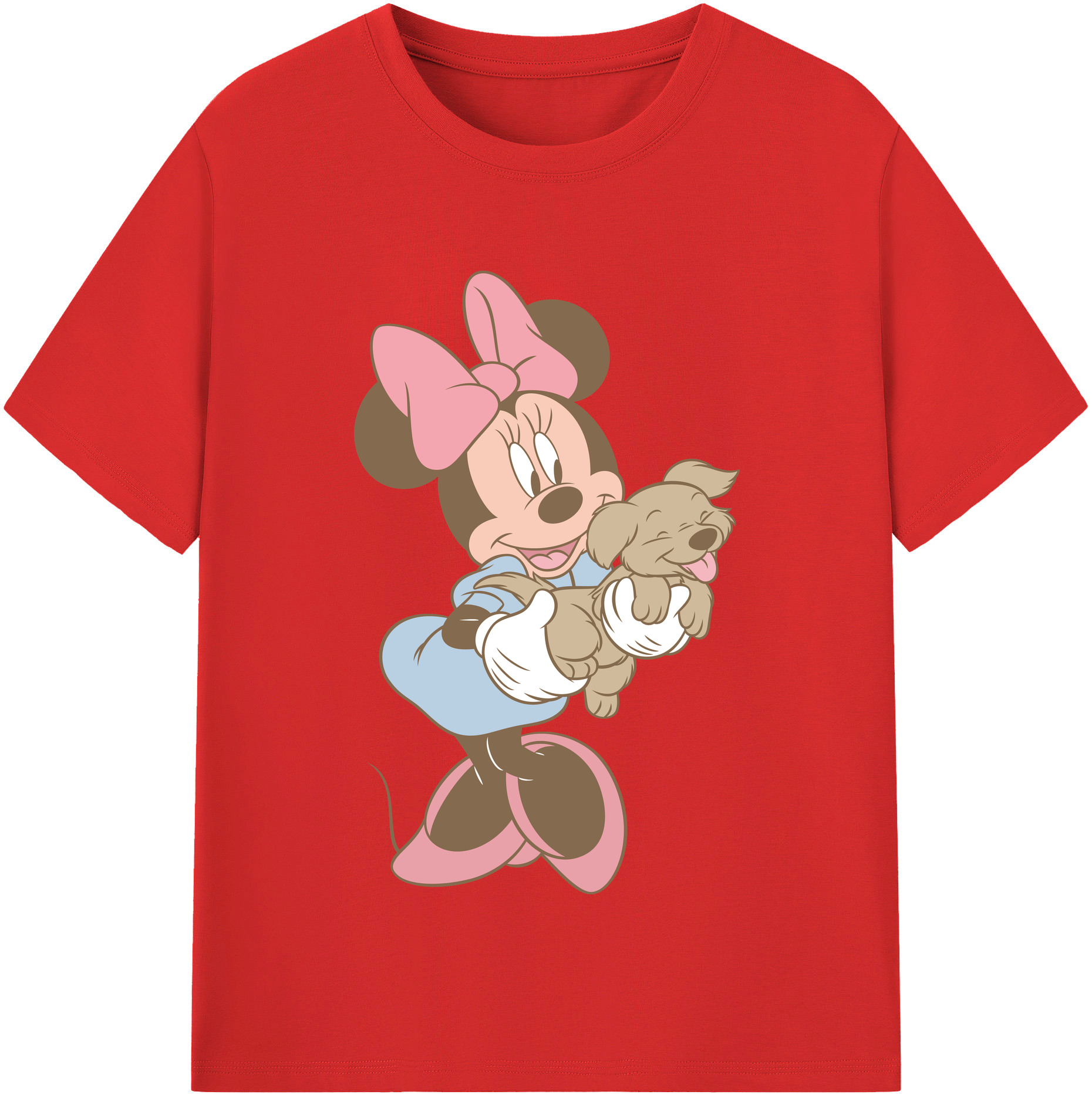 （画像用） ミッキーマウス Mickey Mouse レディースカジュアルプリントTシャツ（綿100％）