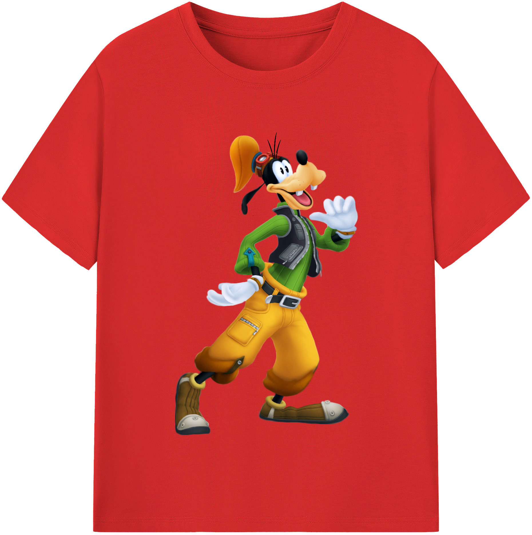 （画像用） ミッキーマウス Mickey Mouse レディースカジュアルプリントTシャツ（綿100％）