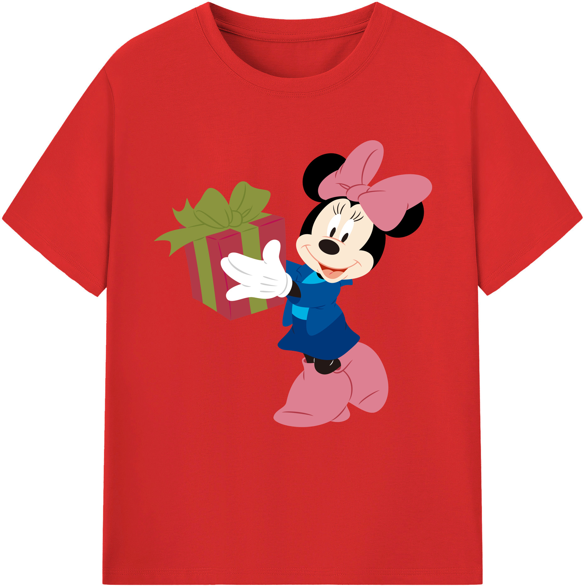 （画像用） ミッキーマウス Mickey Mouse レディースカジュアルプリントTシャツ（綿100％）