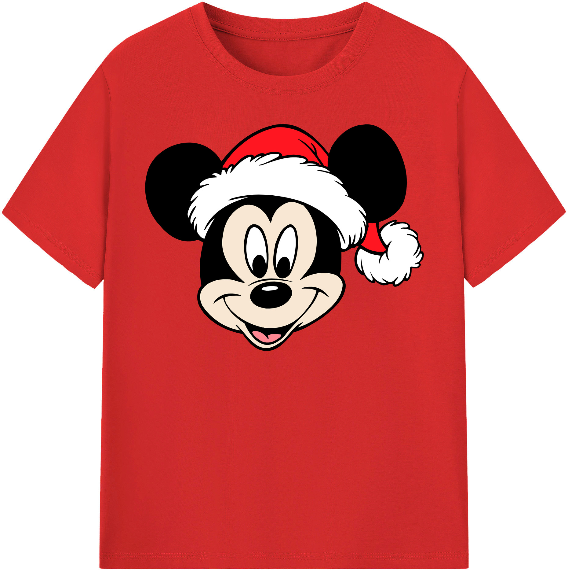 （画像用） ミッキーマウス Mickey Mouse レディースカジュアルプリントTシャツ（綿100％）