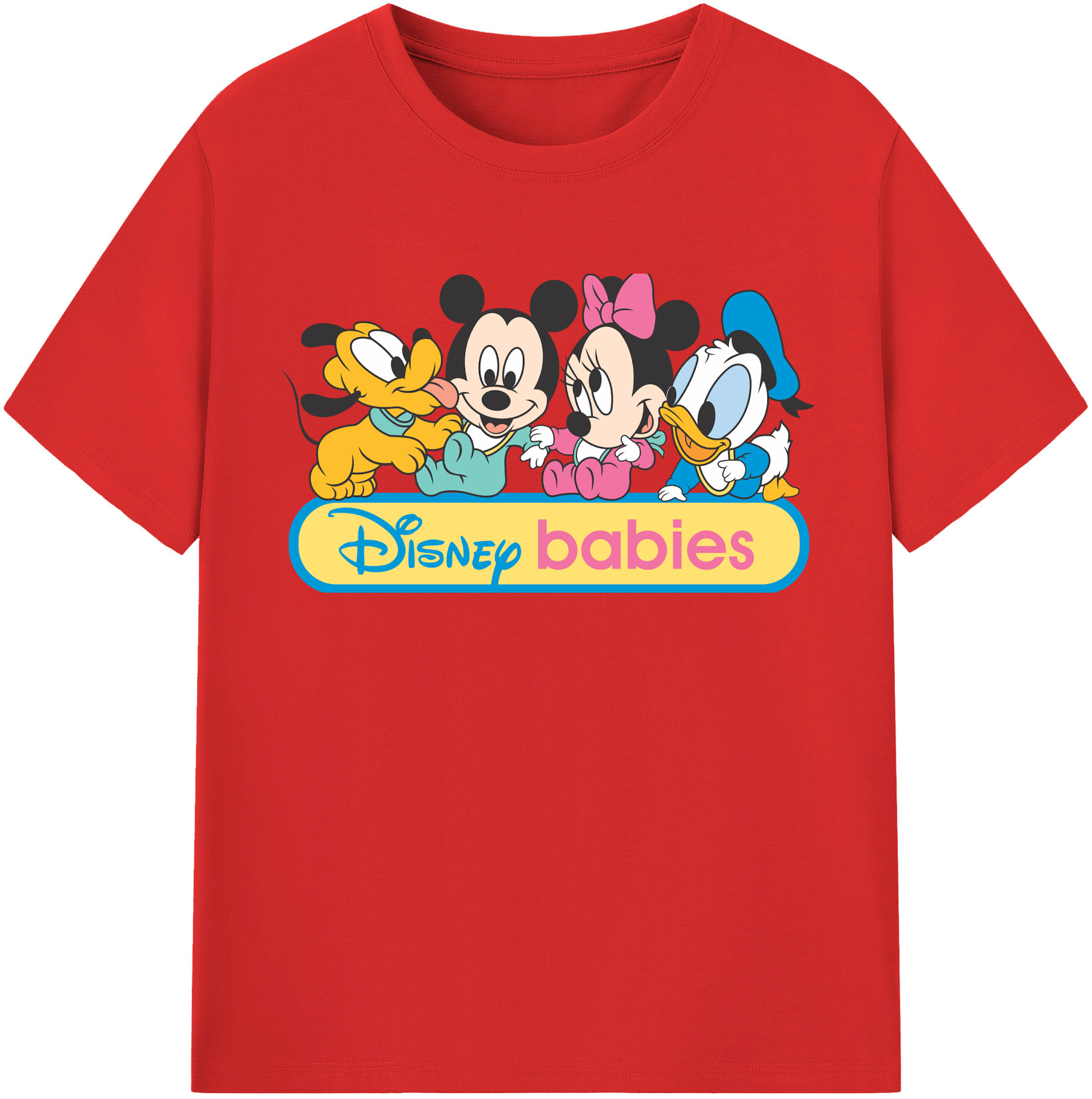 （画像用） ミッキーマウス Mickey Mouse レディースカジュアルプリントTシャツ（綿100％）
