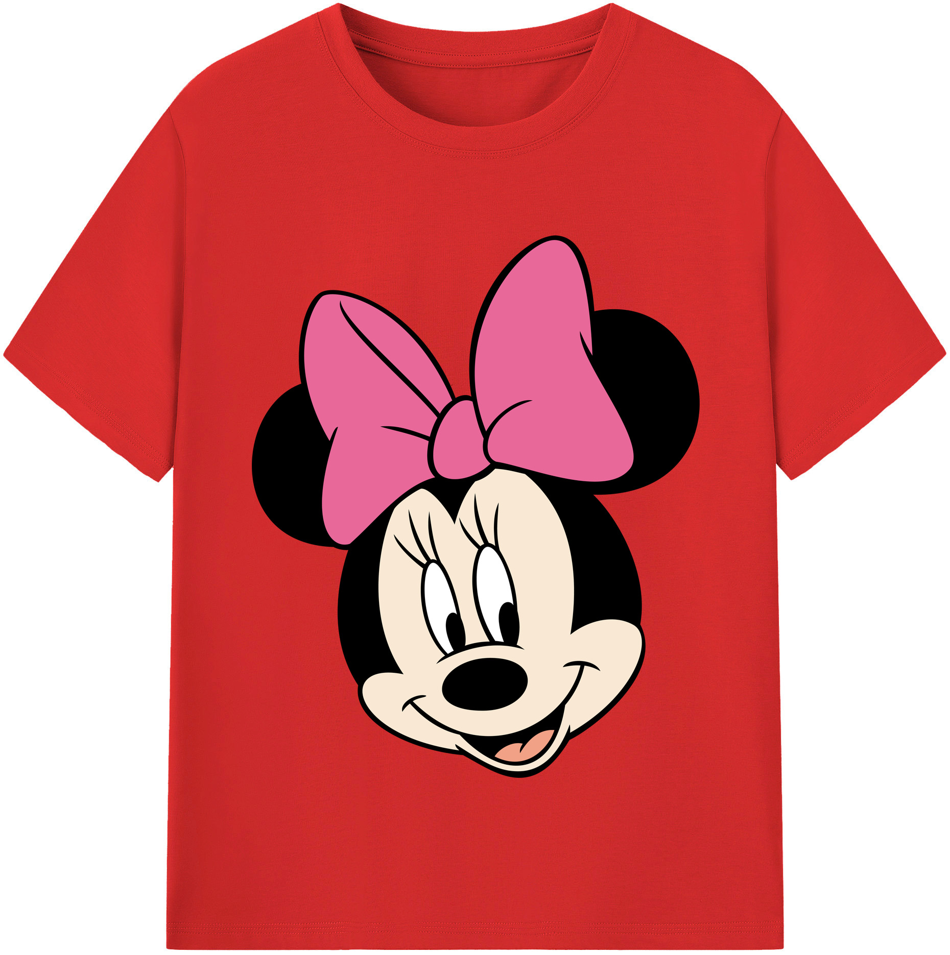 （画像用） ミッキーマウス Mickey Mouse レディースカジュアルプリントTシャツ（綿100％）