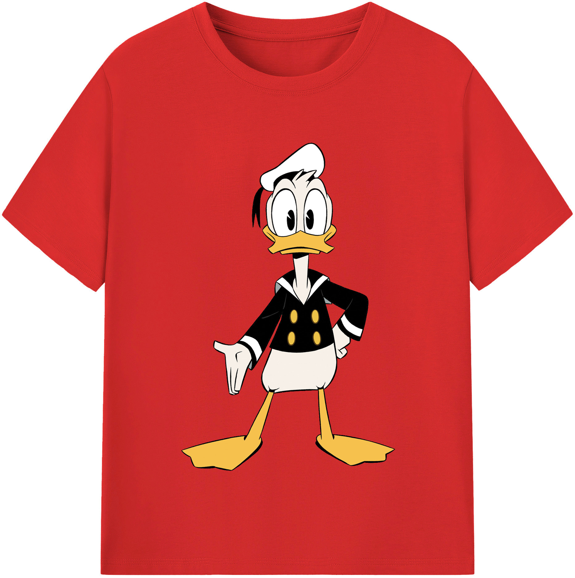 （画像用） ミッキーマウス Mickey Mouse レディースカジュアルプリントTシャツ（綿100％）