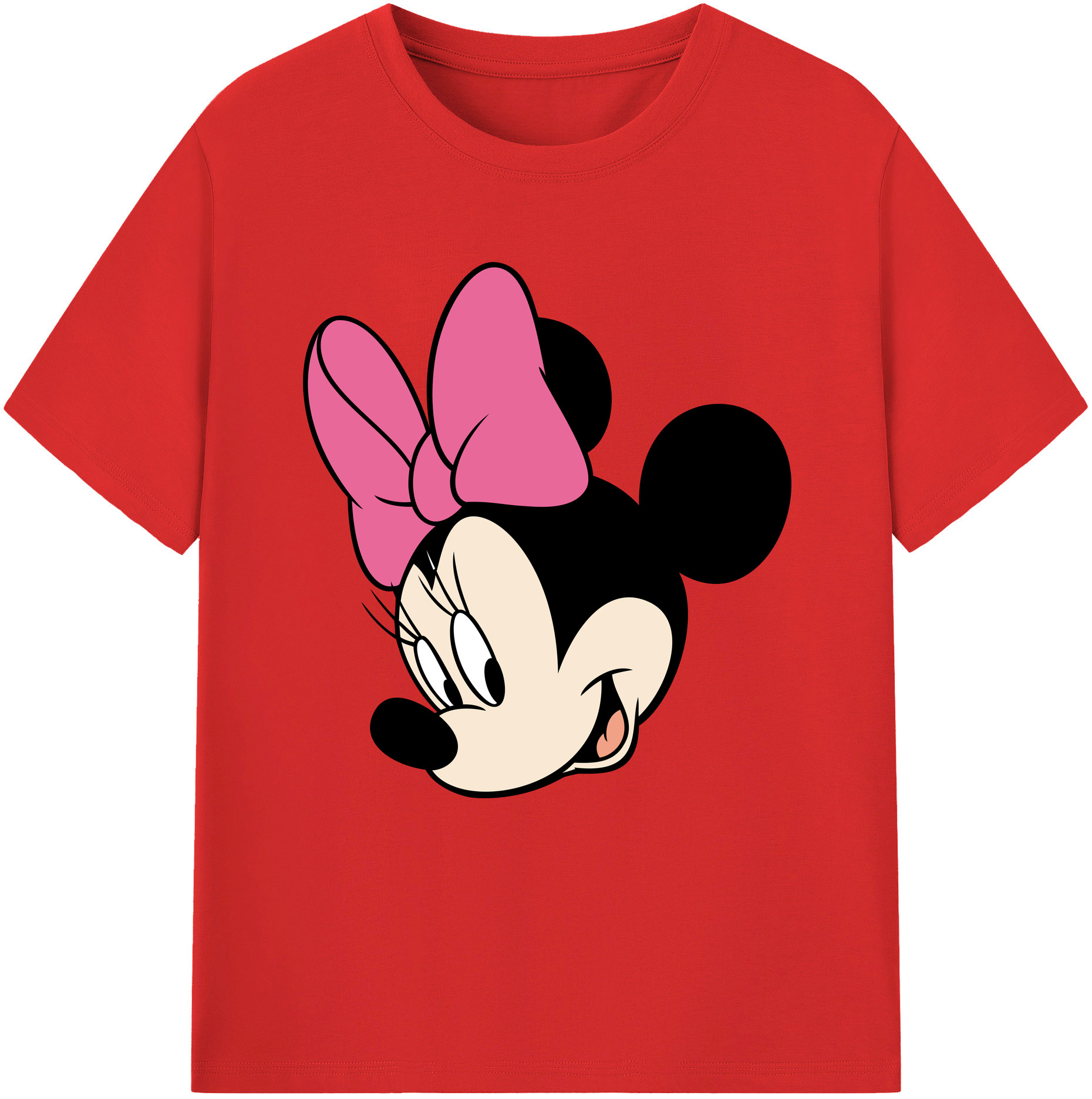 （画像用） ミッキーマウス Mickey Mouse レディースカジュアルプリントTシャツ（綿100％）