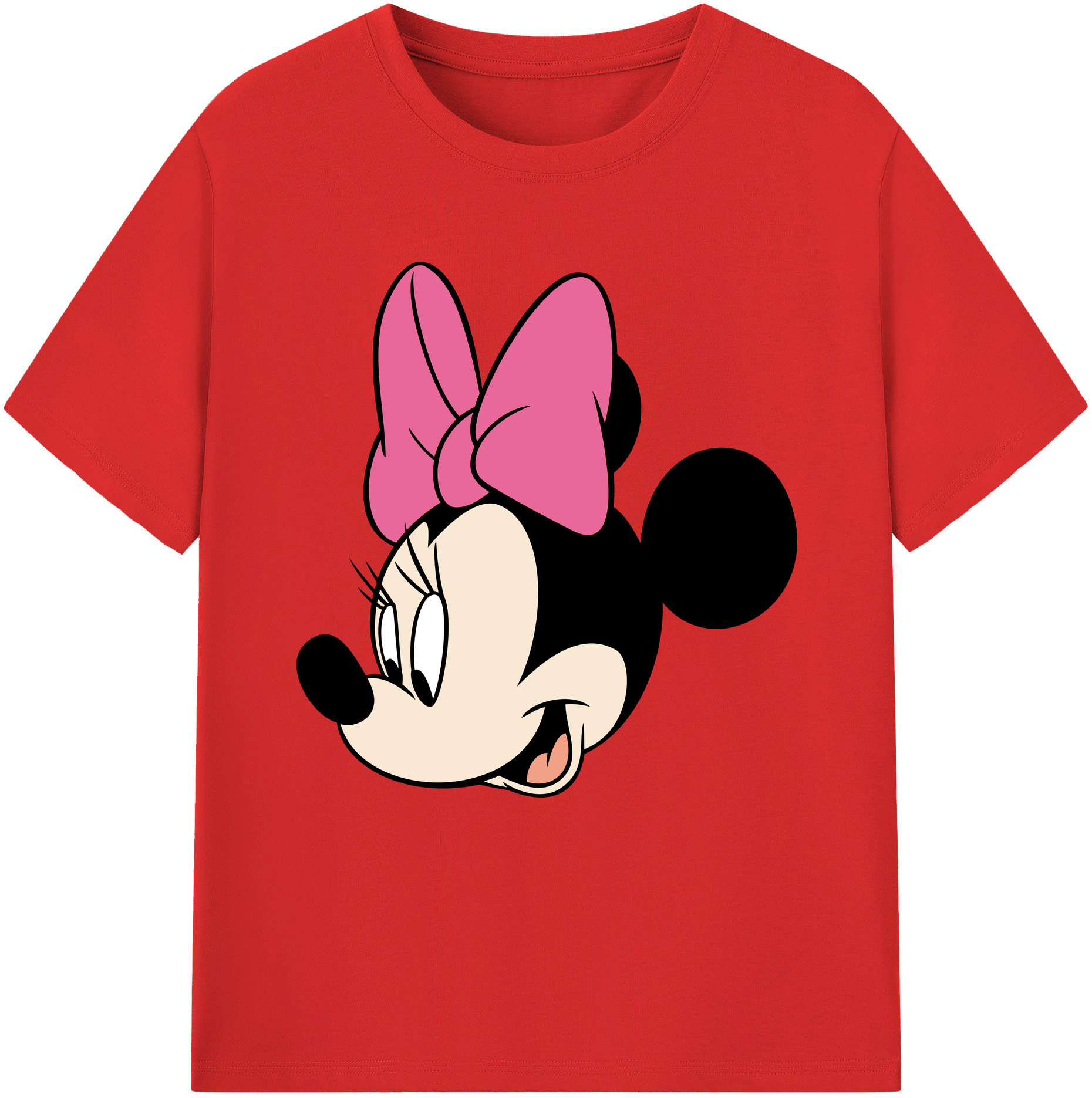 （画像用） ミッキーマウス Mickey Mouse レディースカジュアルプリントTシャツ（綿100％）