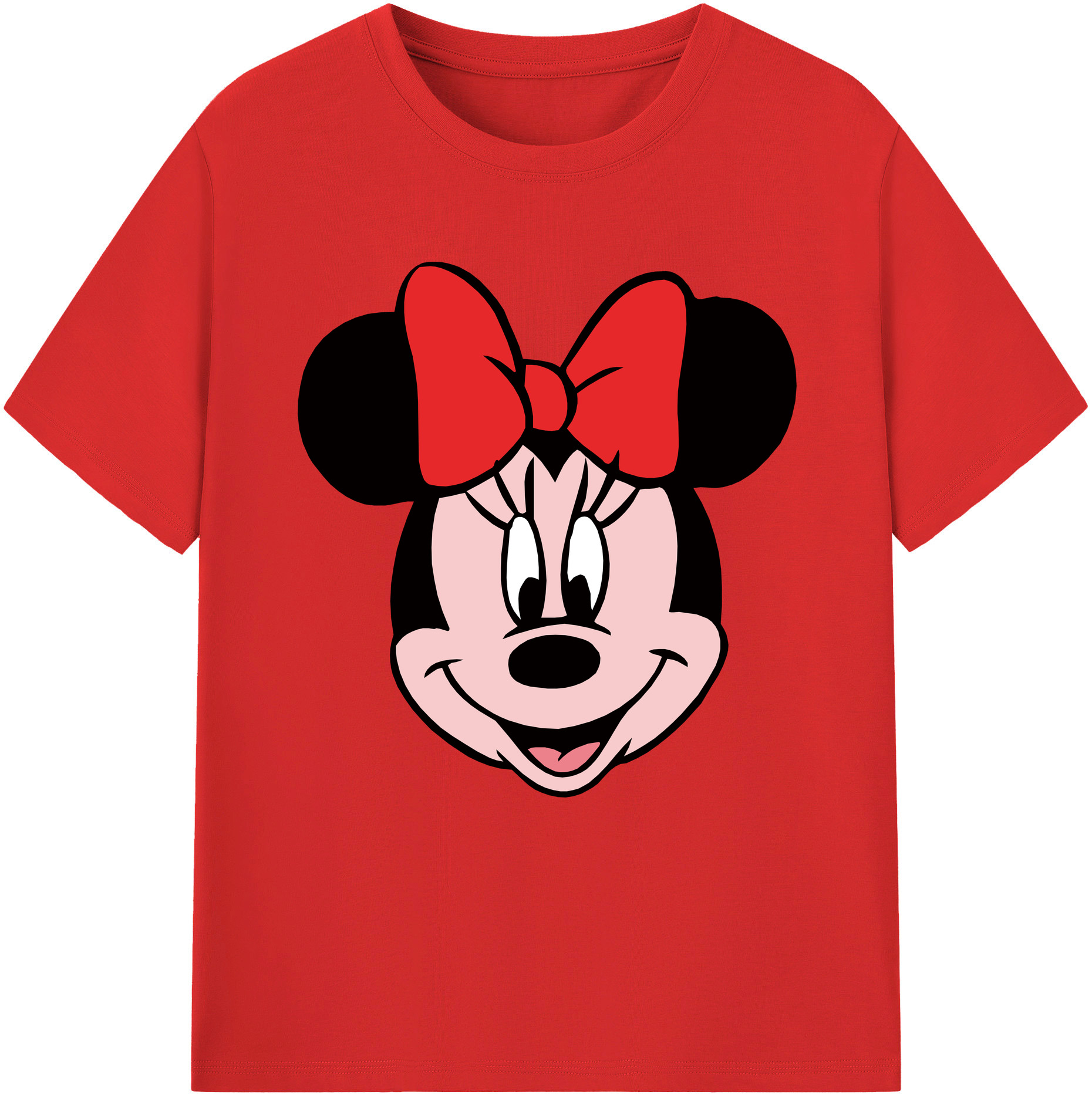 （画像用） ミッキーマウス Mickey Mouse レディースカジュアルプリントTシャツ（綿100％）