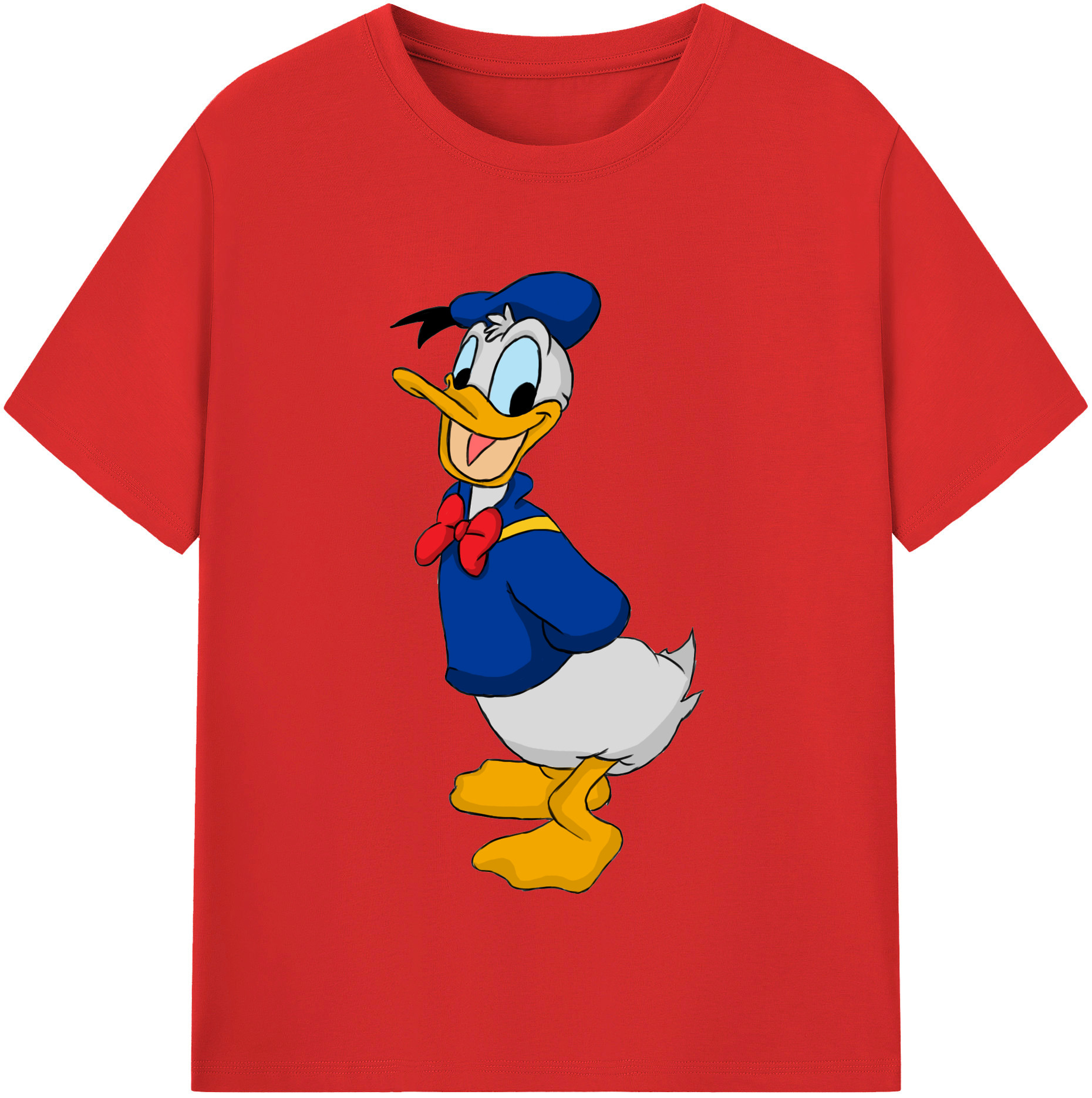 （画像用） ミッキーマウス Mickey Mouse レディースカジュアルプリントTシャツ（綿100％）