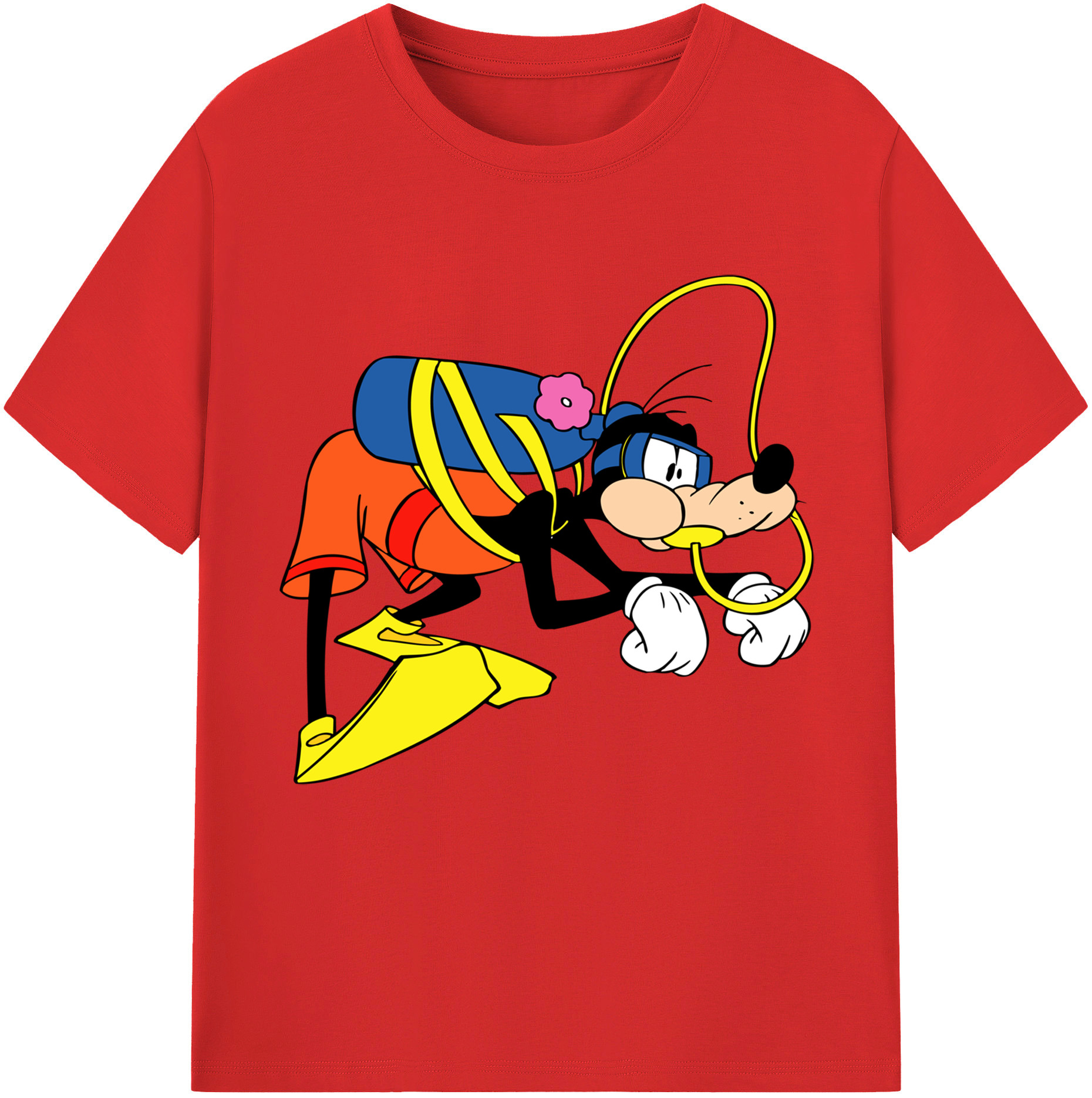 （画像用） ミッキーマウス Mickey Mouse レディースカジュアルプリントTシャツ（綿100％）