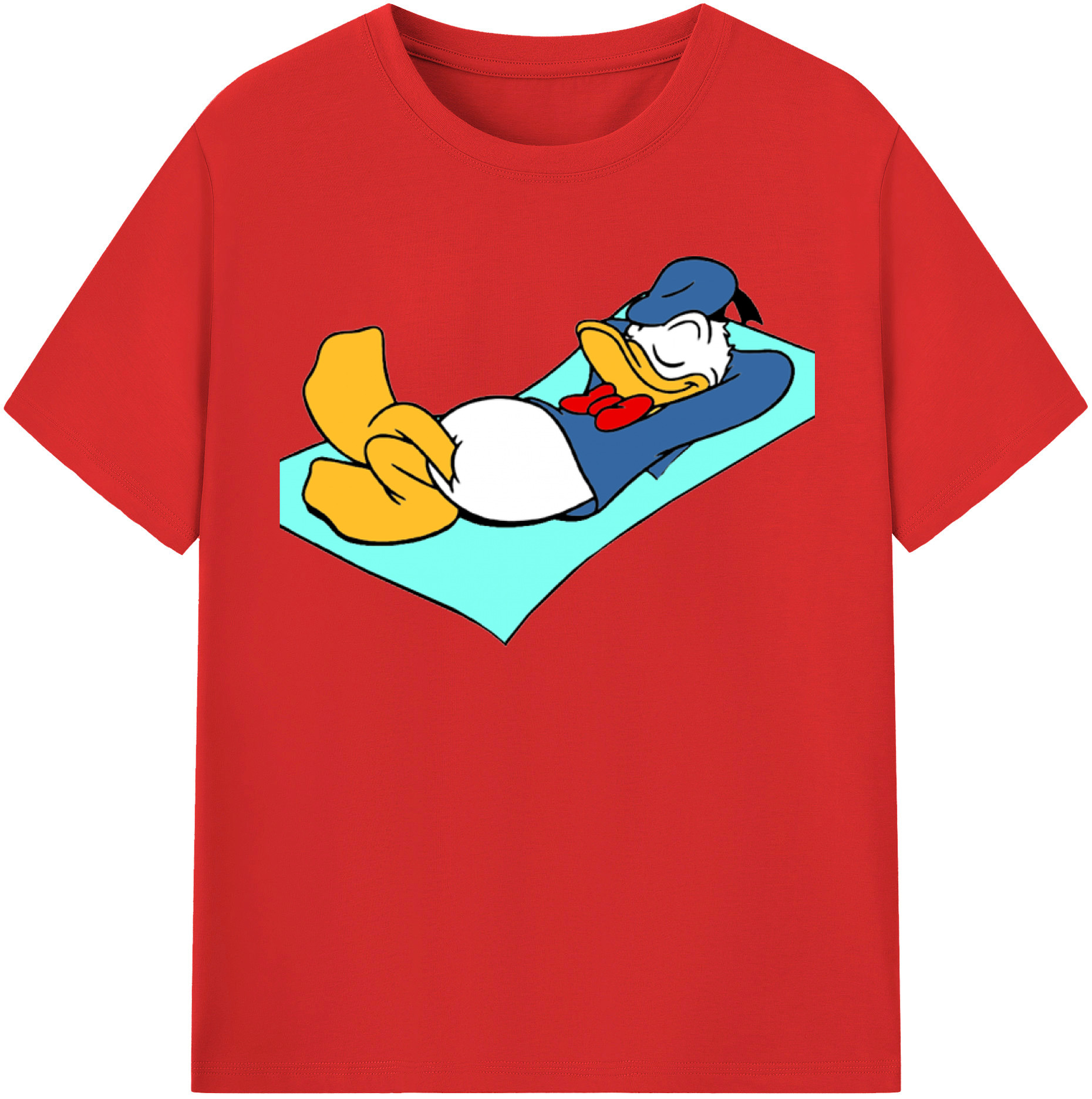 （画像用） ミッキーマウス Mickey Mouse レディースカジュアルプリントTシャツ（綿100％）