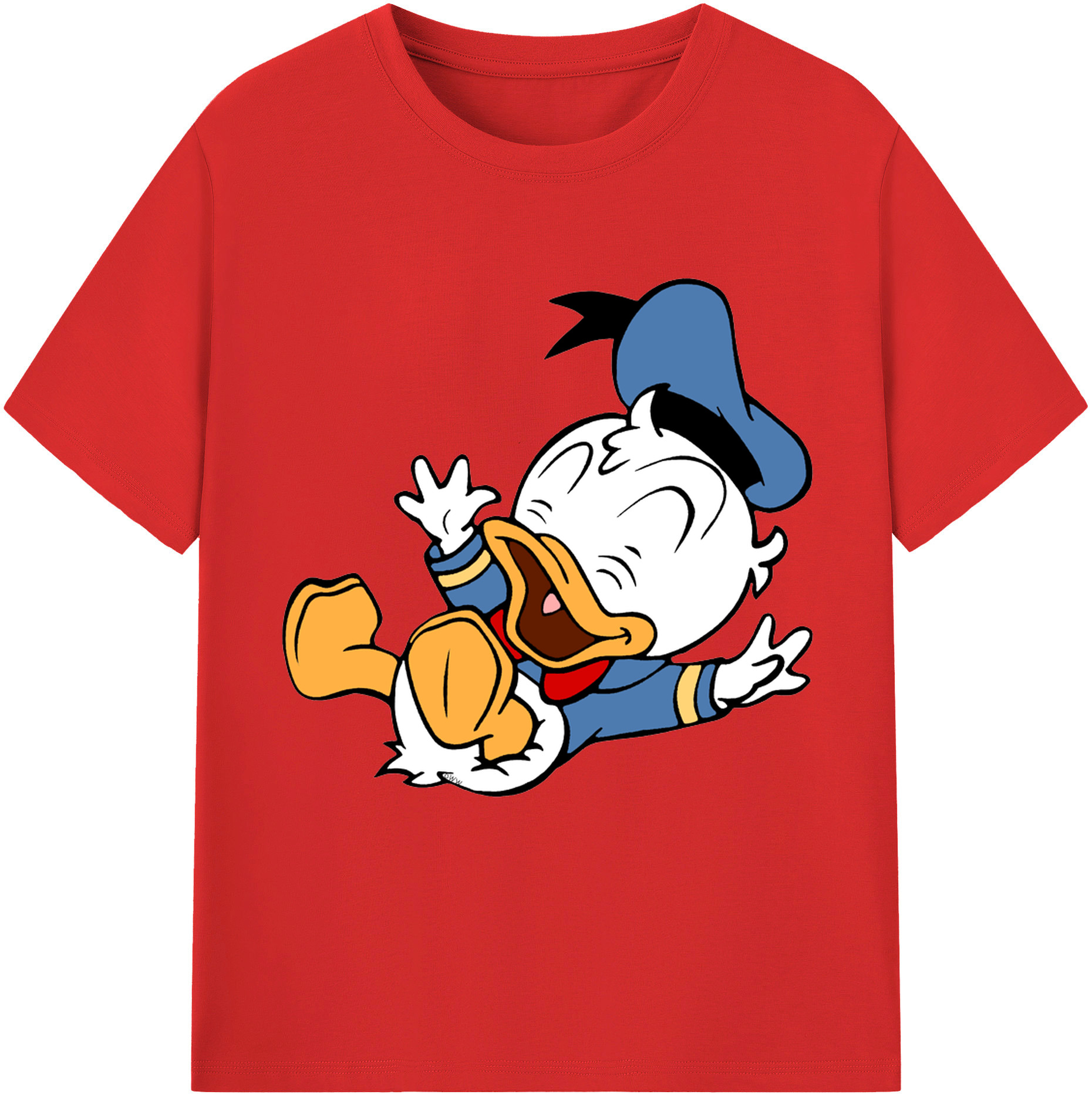 （画像用） ミッキーマウス Mickey Mouse レディースカジュアルプリントTシャツ（綿100％）