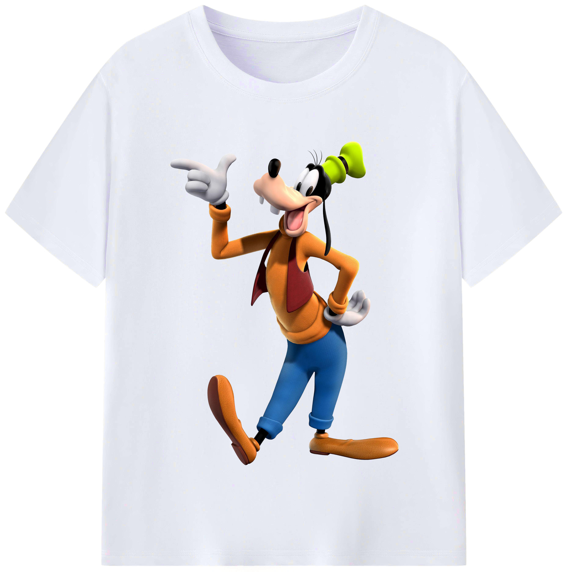 （画像用） ミッキーマウス Mickey Mouse レディースカジュアルプリントTシャツ（綿100％）