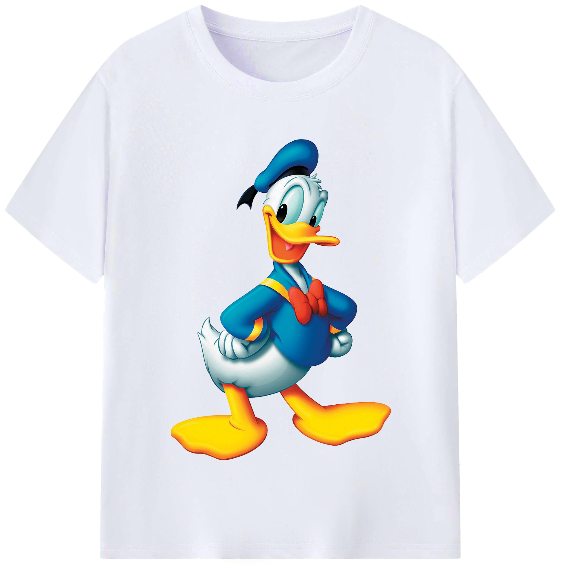 （画像用） ミッキーマウス Mickey Mouse レディースカジュアルプリントTシャツ（綿100％）