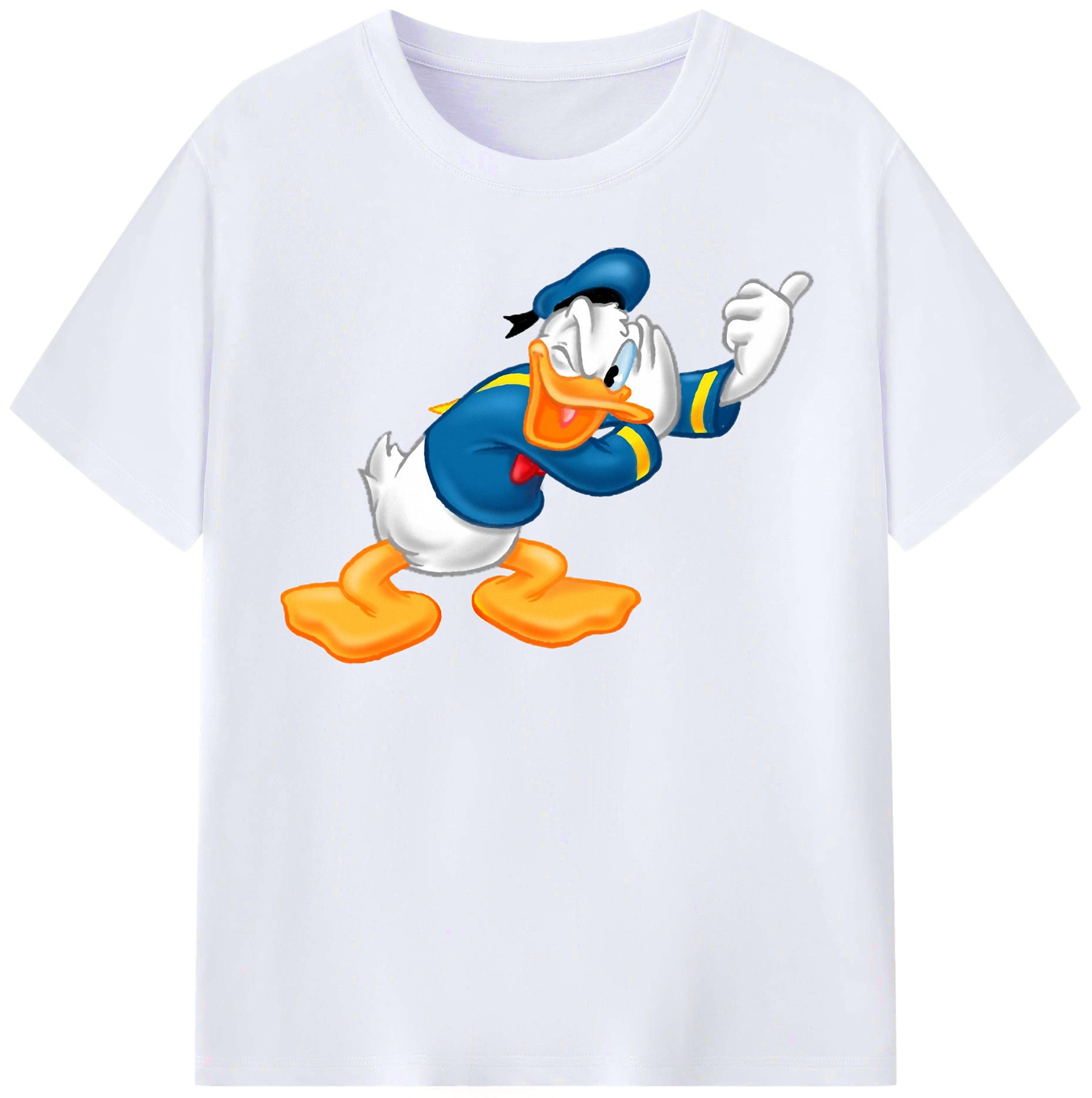 （画像用） ミッキーマウス Mickey Mouse レディースカジュアルプリントTシャツ（綿100％）