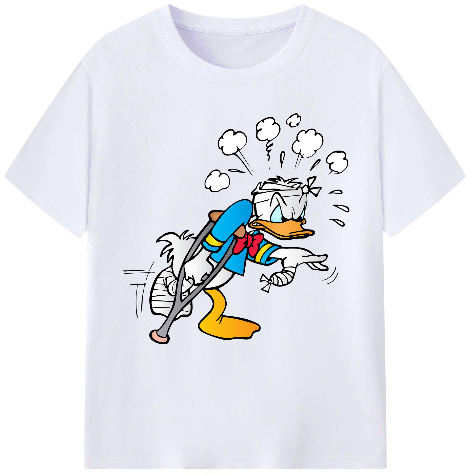 （画像用） ミッキーマウス Mickey Mouse レディースカジュアルプリントTシャツ（綿100％）