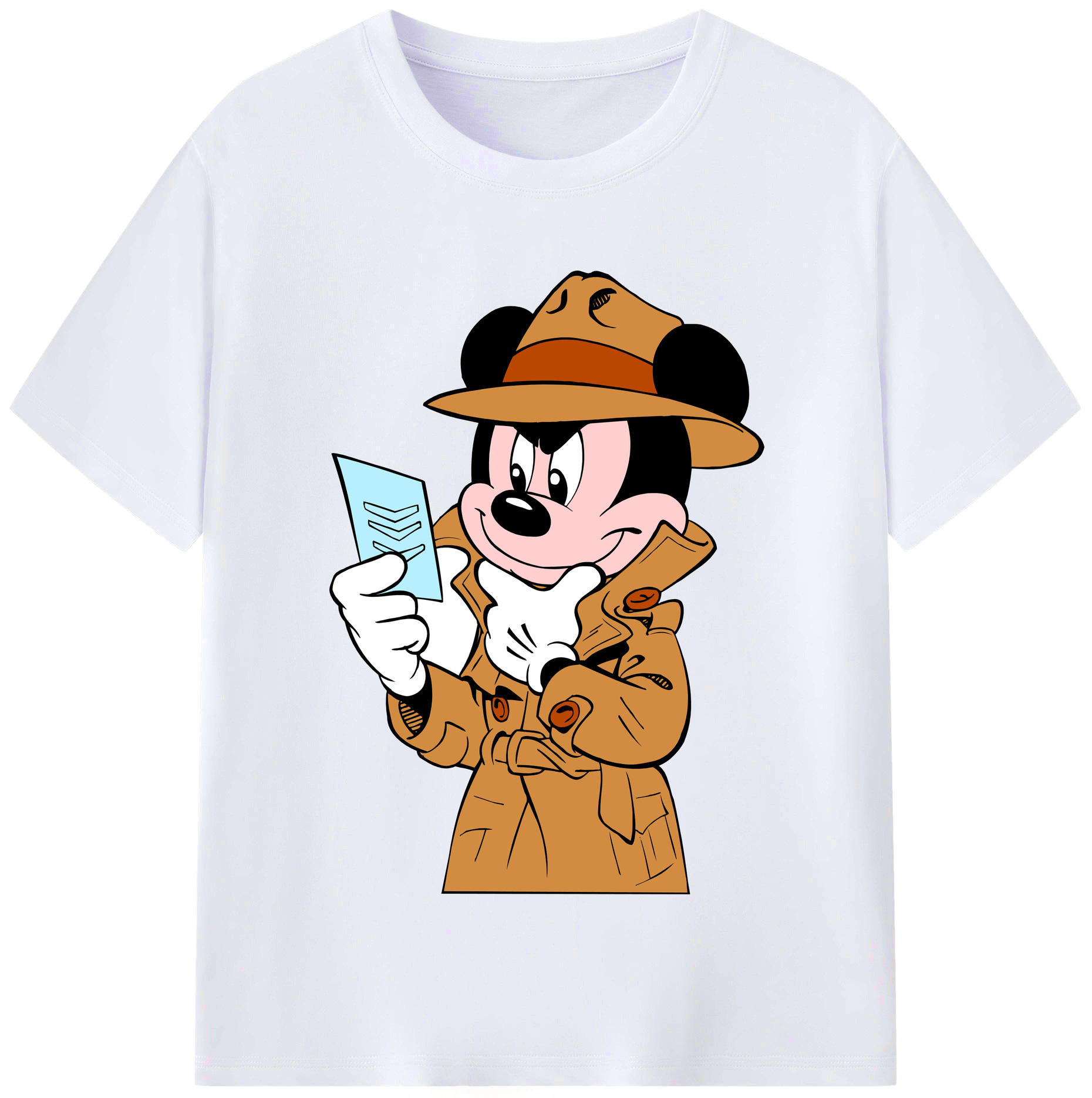 （画像用） ミッキーマウス Mickey Mouse レディースカジュアルプリントTシャツ（綿100％）