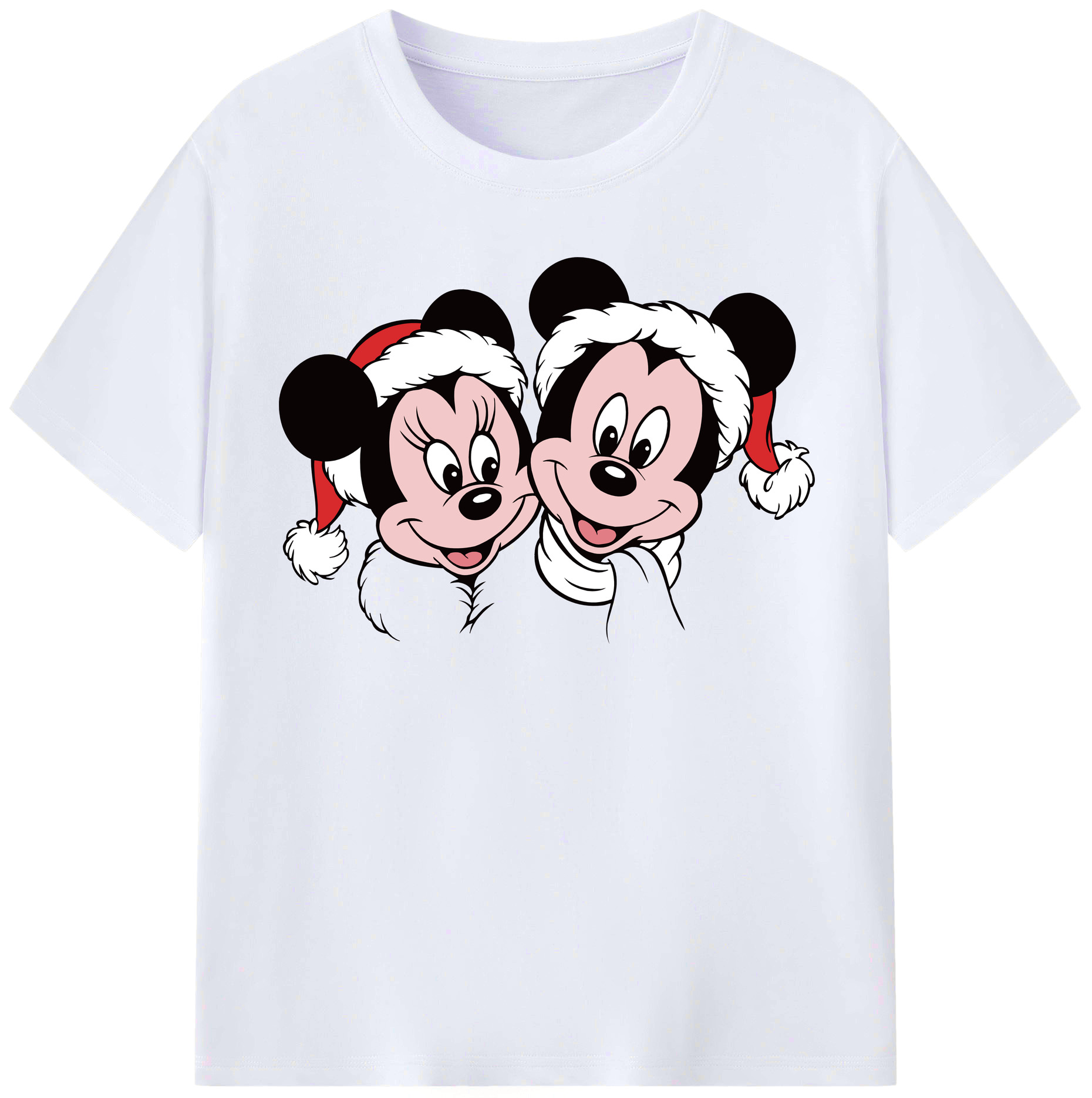 （画像用） ミッキーマウス Mickey Mouse レディースカジュアルプリントTシャツ（綿100％）