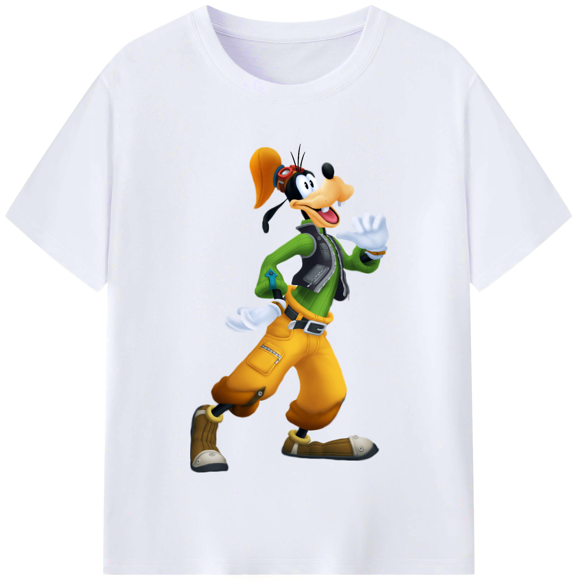 （画像用） ミッキーマウス Mickey Mouse レディースカジュアルプリントTシャツ（綿100％）