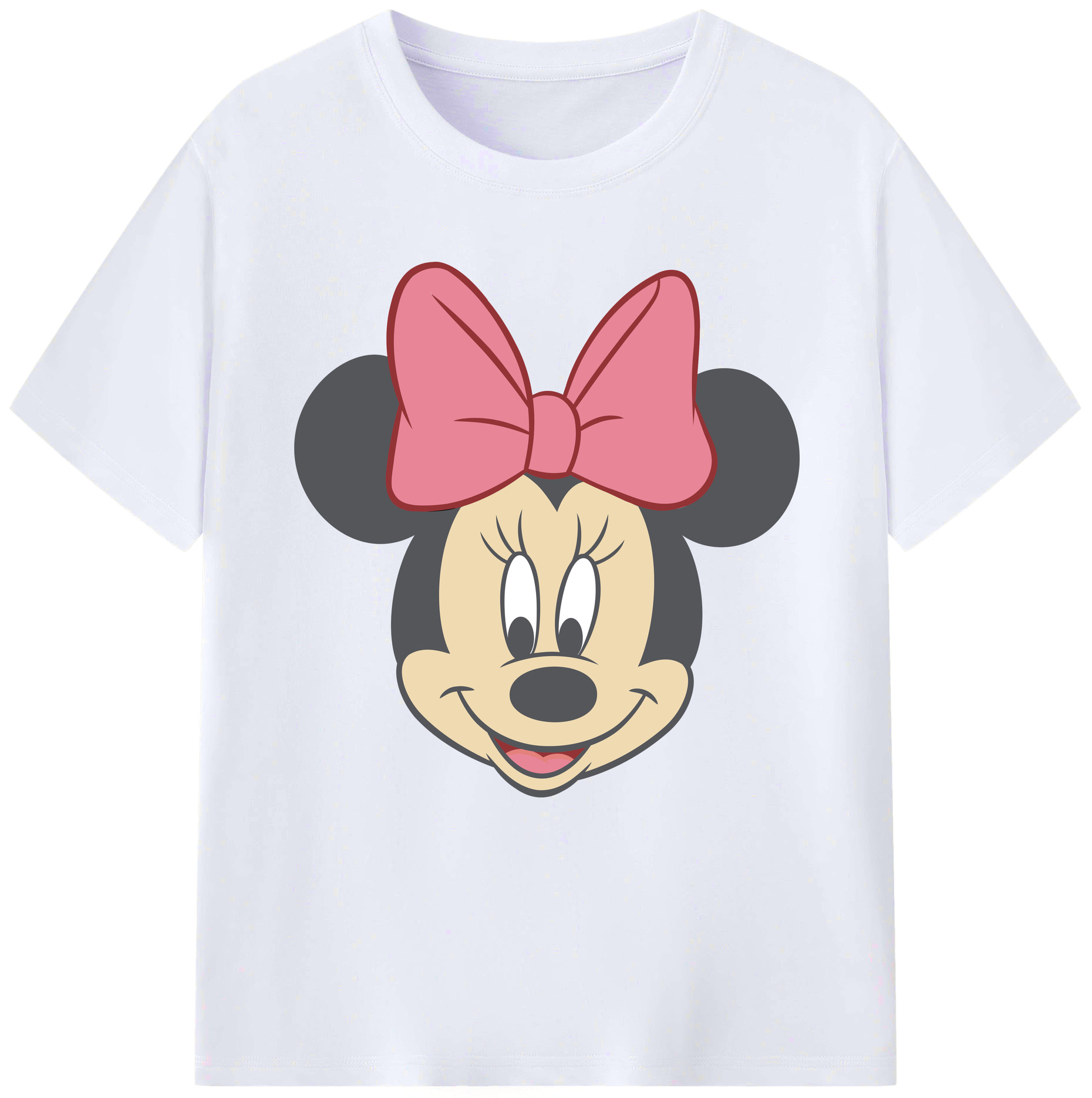 （画像用） ミッキーマウス Mickey Mouse レディースカジュアルプリントTシャツ（綿100％）