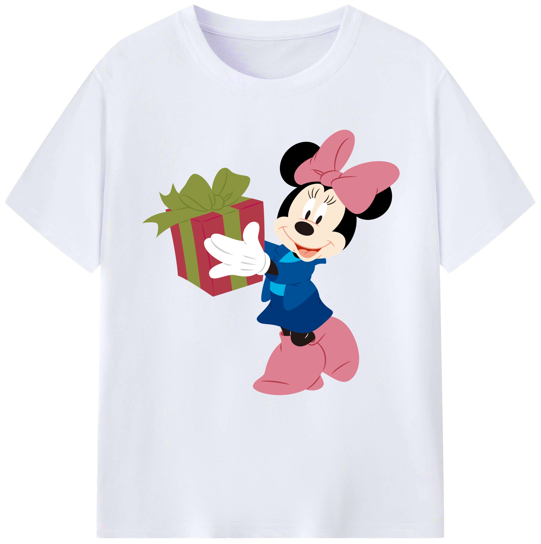 （画像用） ミッキーマウス Mickey Mouse レディースカジュアルプリントTシャツ（綿100％）