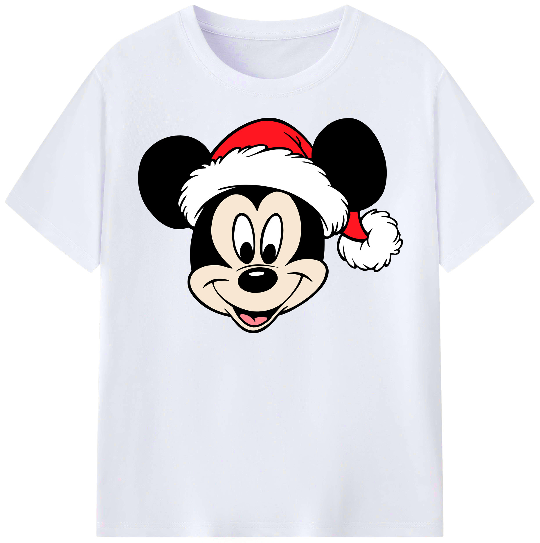 （画像用） ミッキーマウス Mickey Mouse レディースカジュアルプリントTシャツ（綿100％）